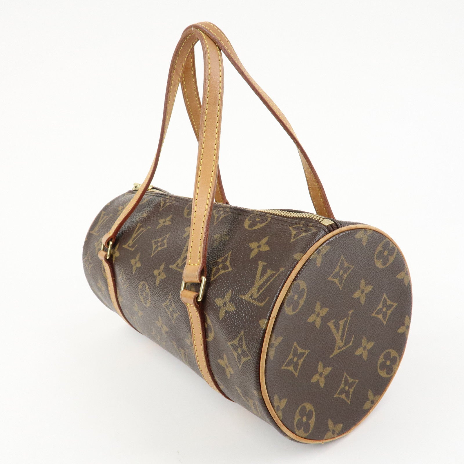 Louis Vuitton Monogram Papillon 26 Hand Bag Brown M51386 Used