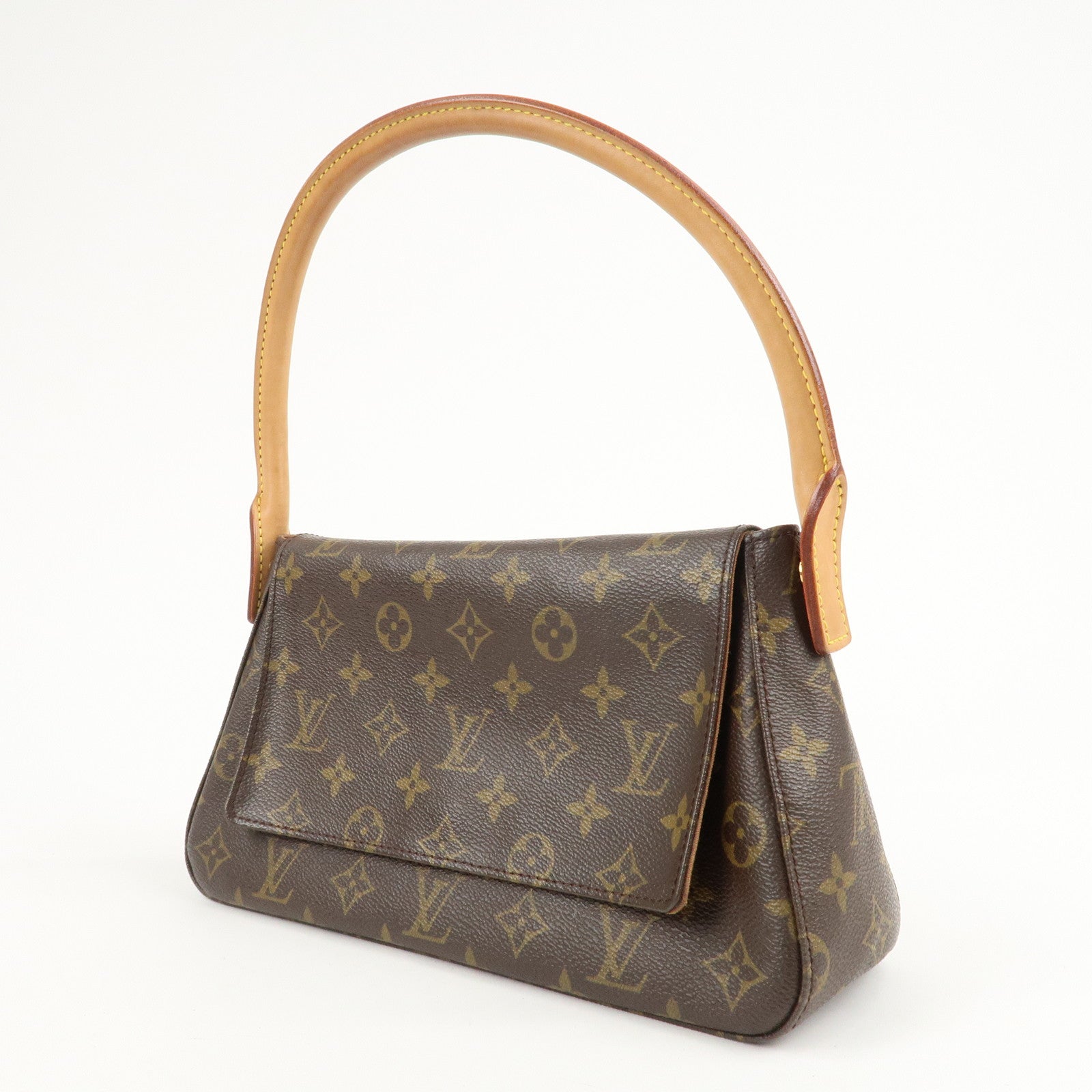 Louis Vuitton Monogram Mini Looping Shoulder Bag Hand Bag M51147 Used