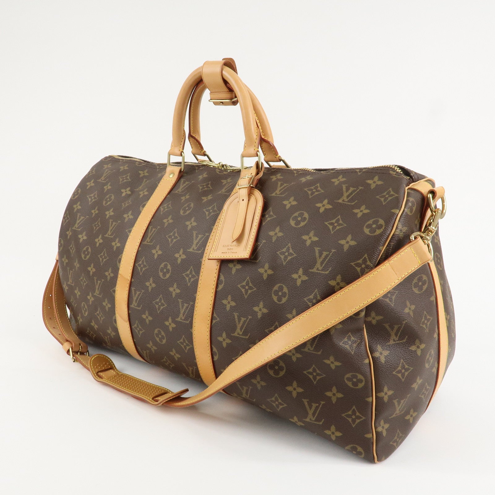 Louis Vuitton Monogram Keep All Bandouliere 50 Boston Bag M41416 Used