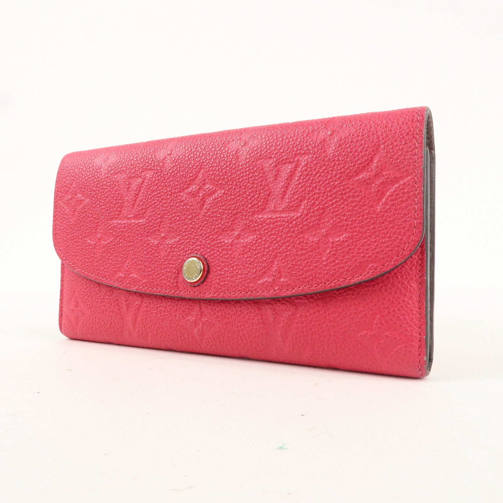 Louis Vuitton Monogram Empreinte Portefeuille Emily HotPink M62371