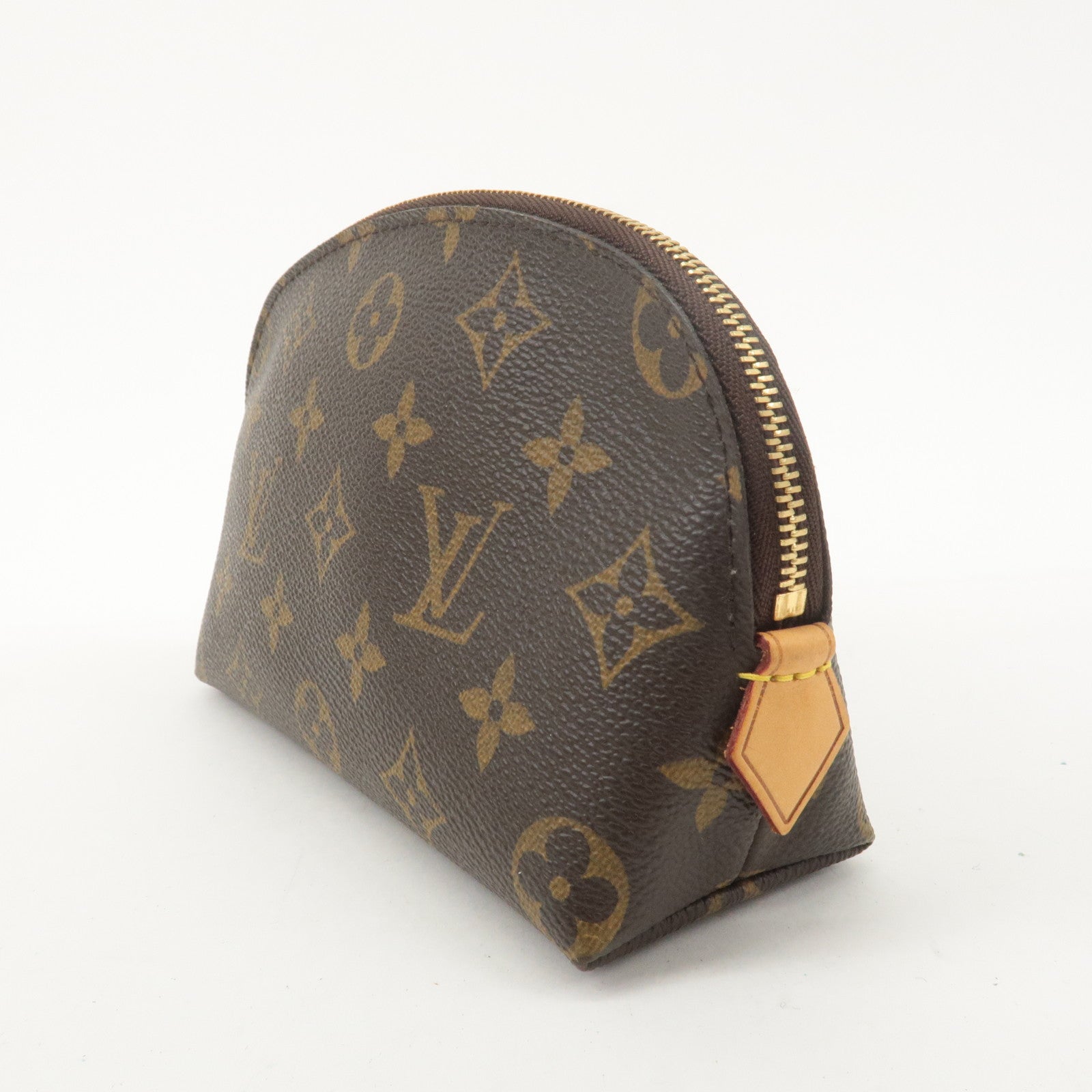 Louis Vuitton Monogram Pochette Cosmetic Pouch Brown M47515