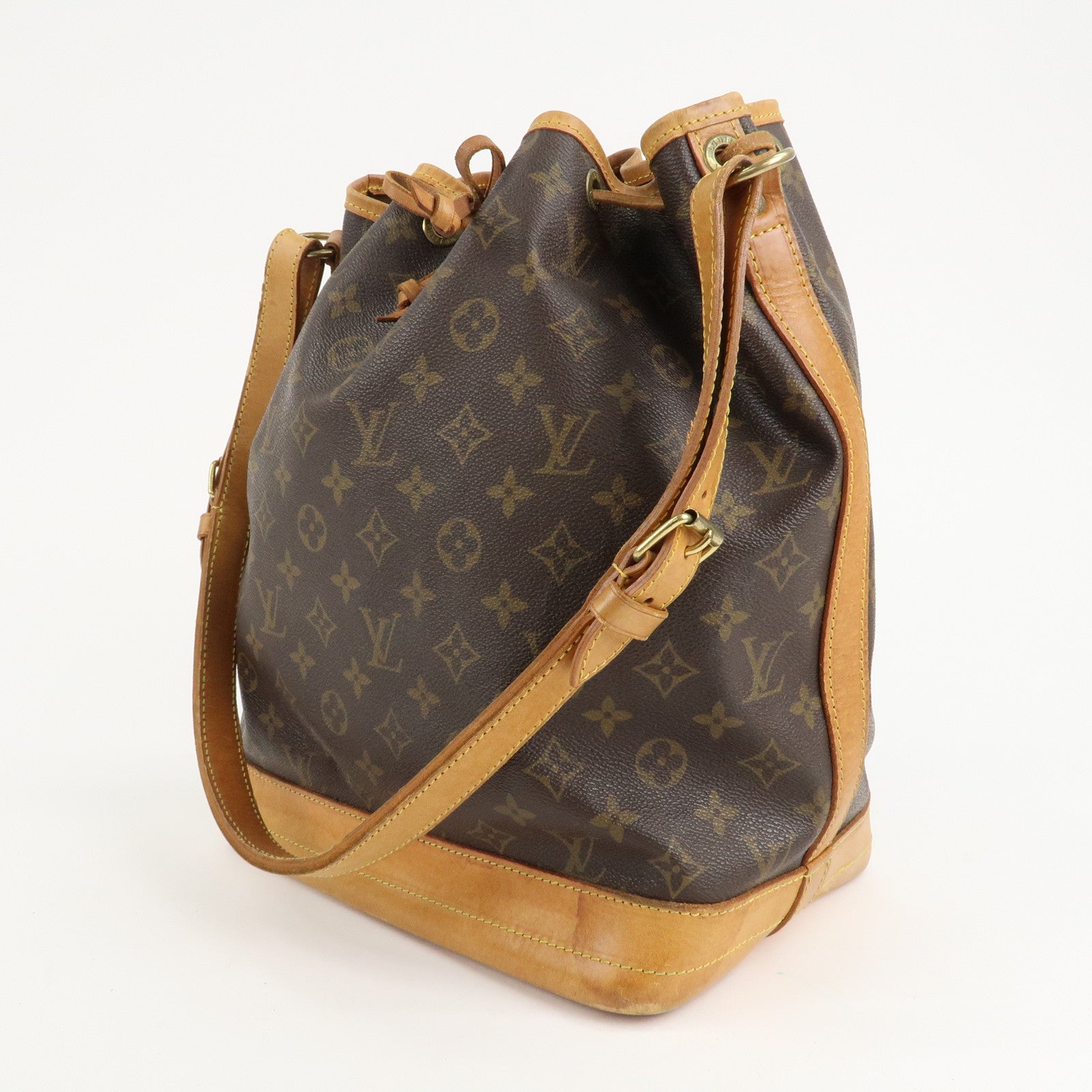 Louis Vuitton Monogram Noe Shoulder Bag Hand Bag Brown M42224 Used