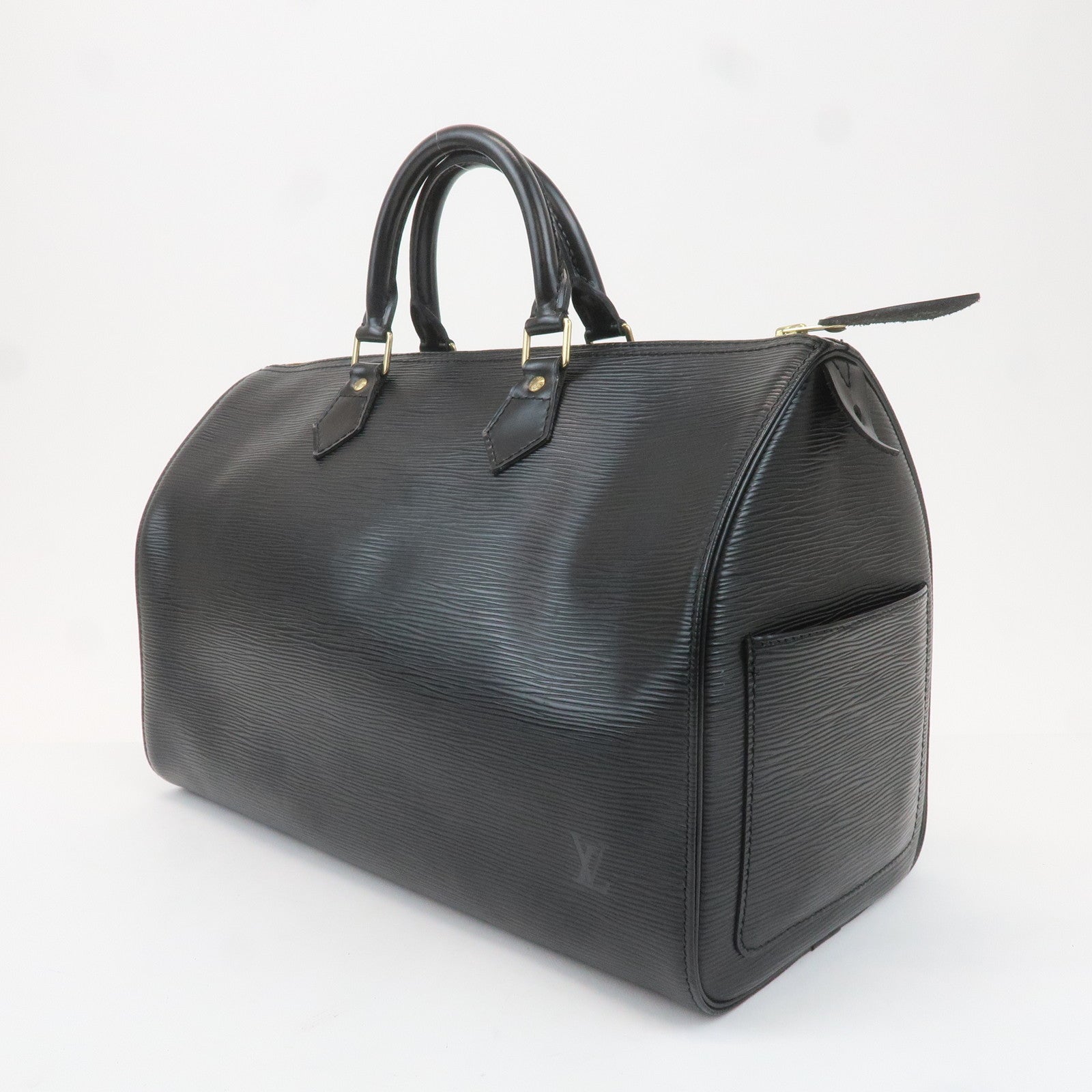 Louis Vuitton Epi Leather Speedy 35 Boston Hand Bag Noir M42992