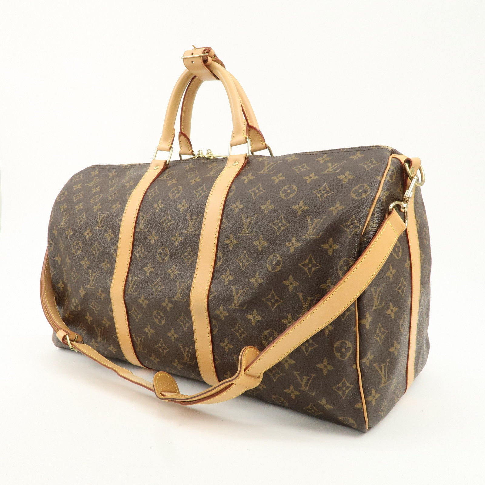 Louis Vuitton Monogram Keep All Bandouliere 50 Boston Bag M41416 Used