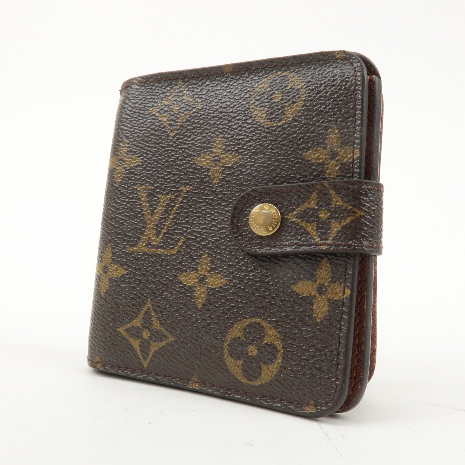 Louis Vuitton Monogram Compact Zip Small Wallet M61667