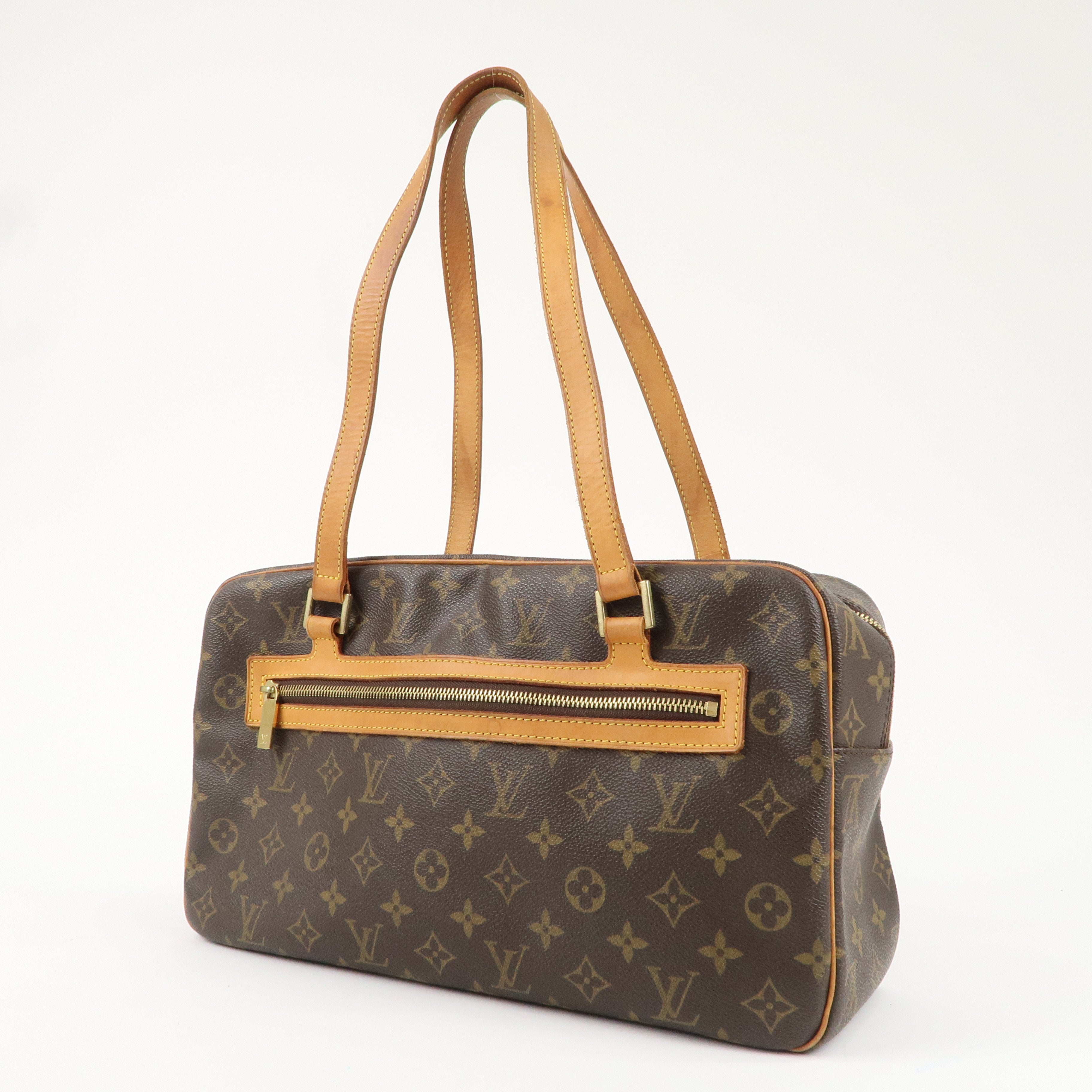 Louis Vuitton Monogram Cite GM Boston Hand Bag Brown M51181