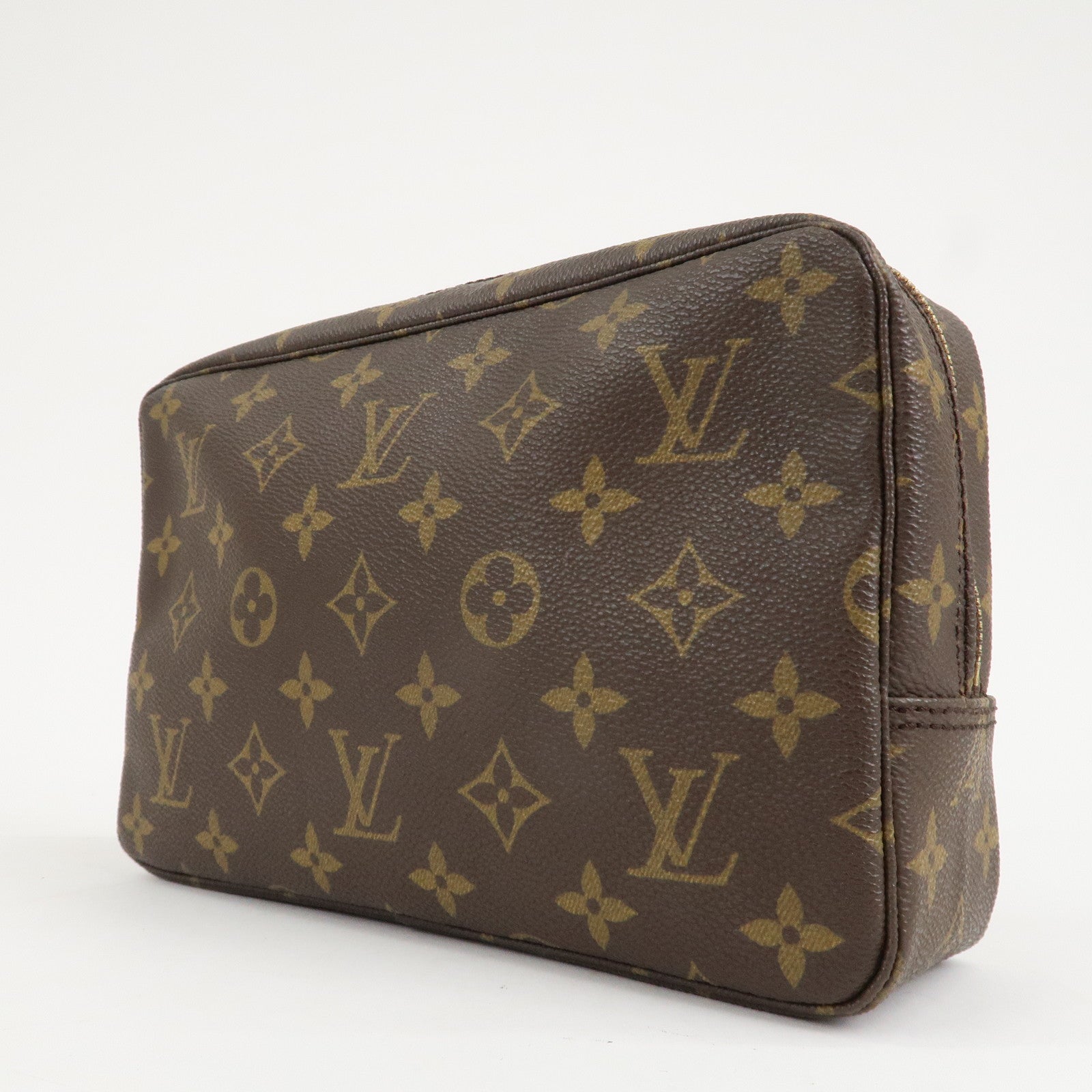 Louis Vuitton Monogram Trousse Toilette 23 Pouch Brown M47524 Used