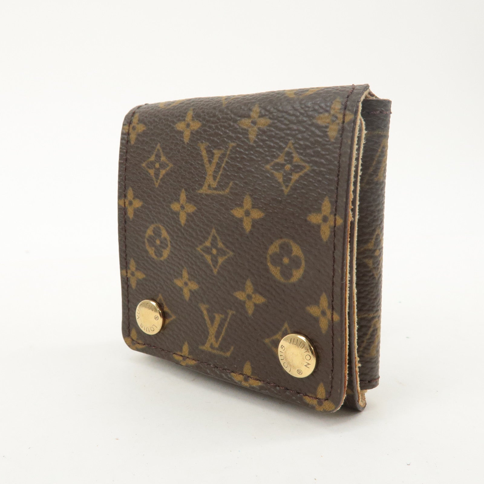 Louis Vuitton Monogram Canvas Jewelry Case for Necklace Brown