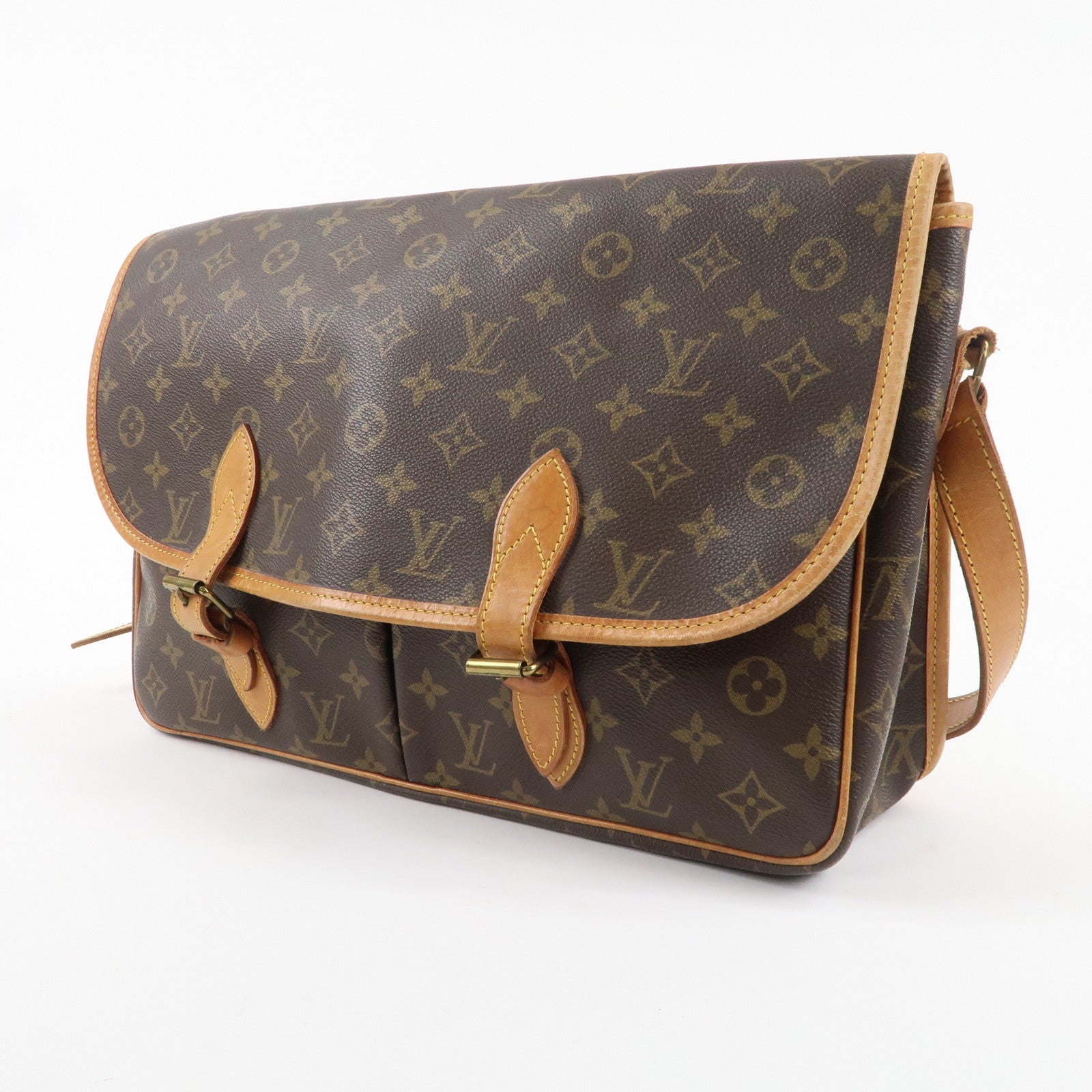 Louis Vuitton Monogram Gibeciere GM Shoulder Bag M42246