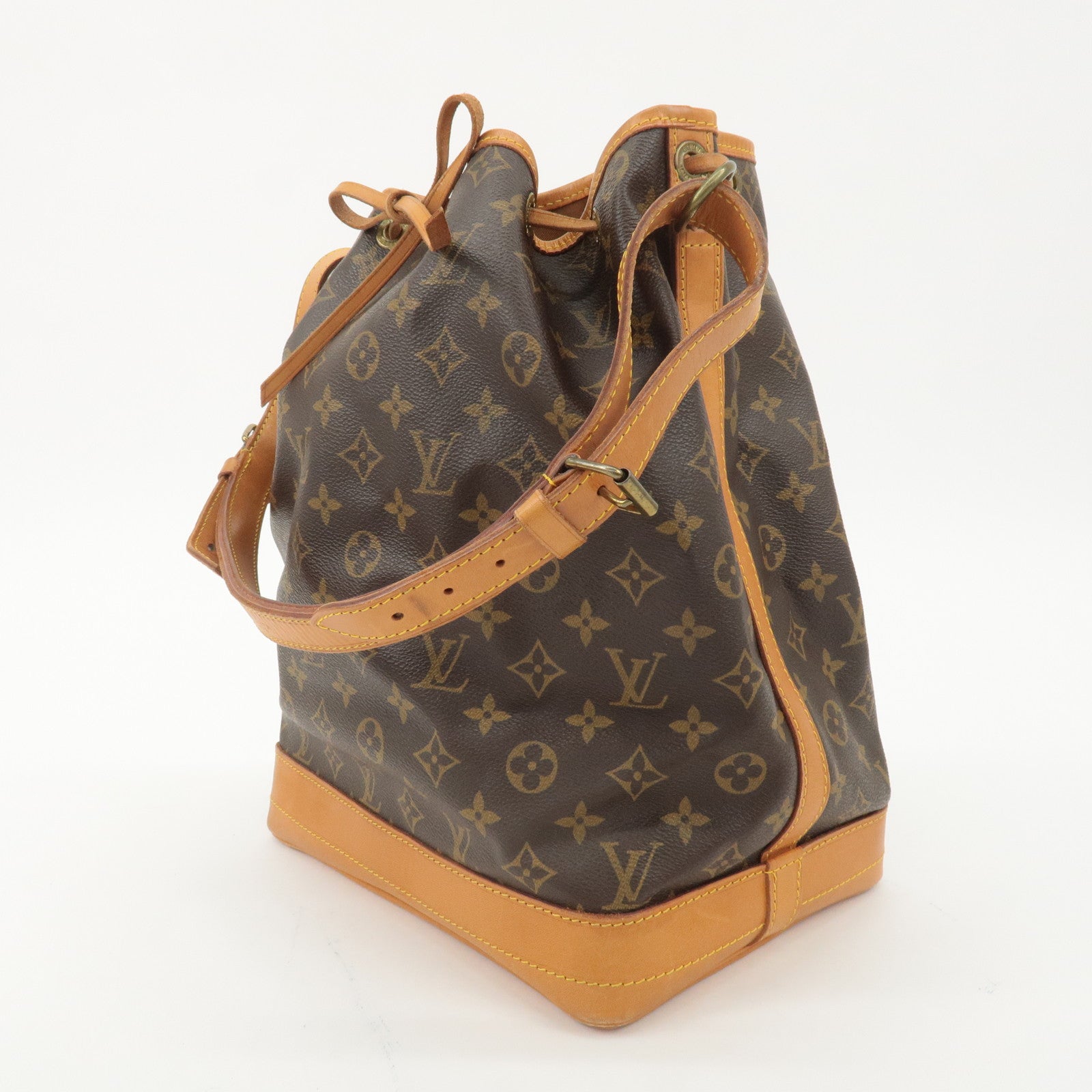 Louis Vuitton Monogram Noe Shoulder Bag Hand Bag Brown M42224 Used