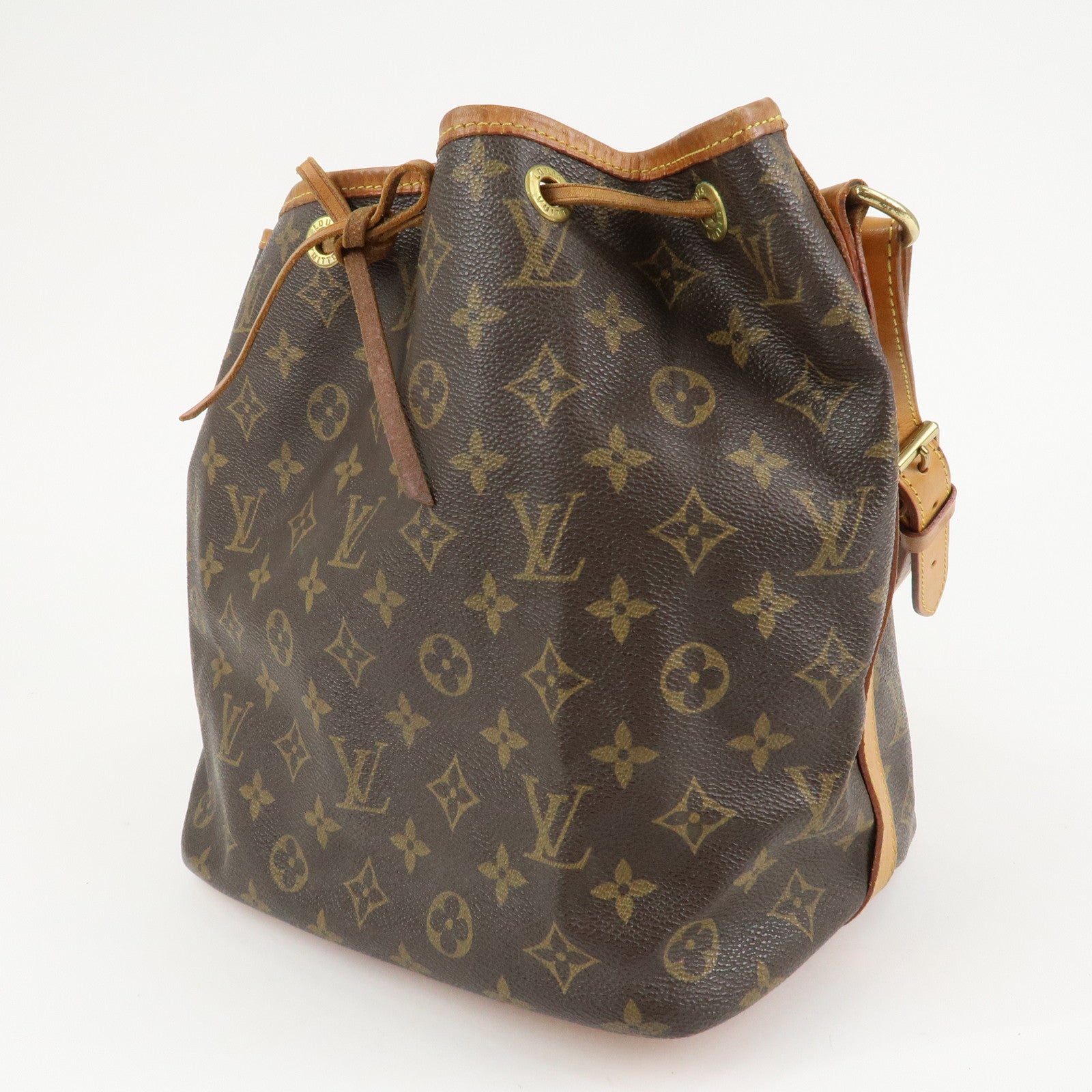 Louis Vuitton Monogram Petit Noe Shoulder Bag Brown M42226 Used