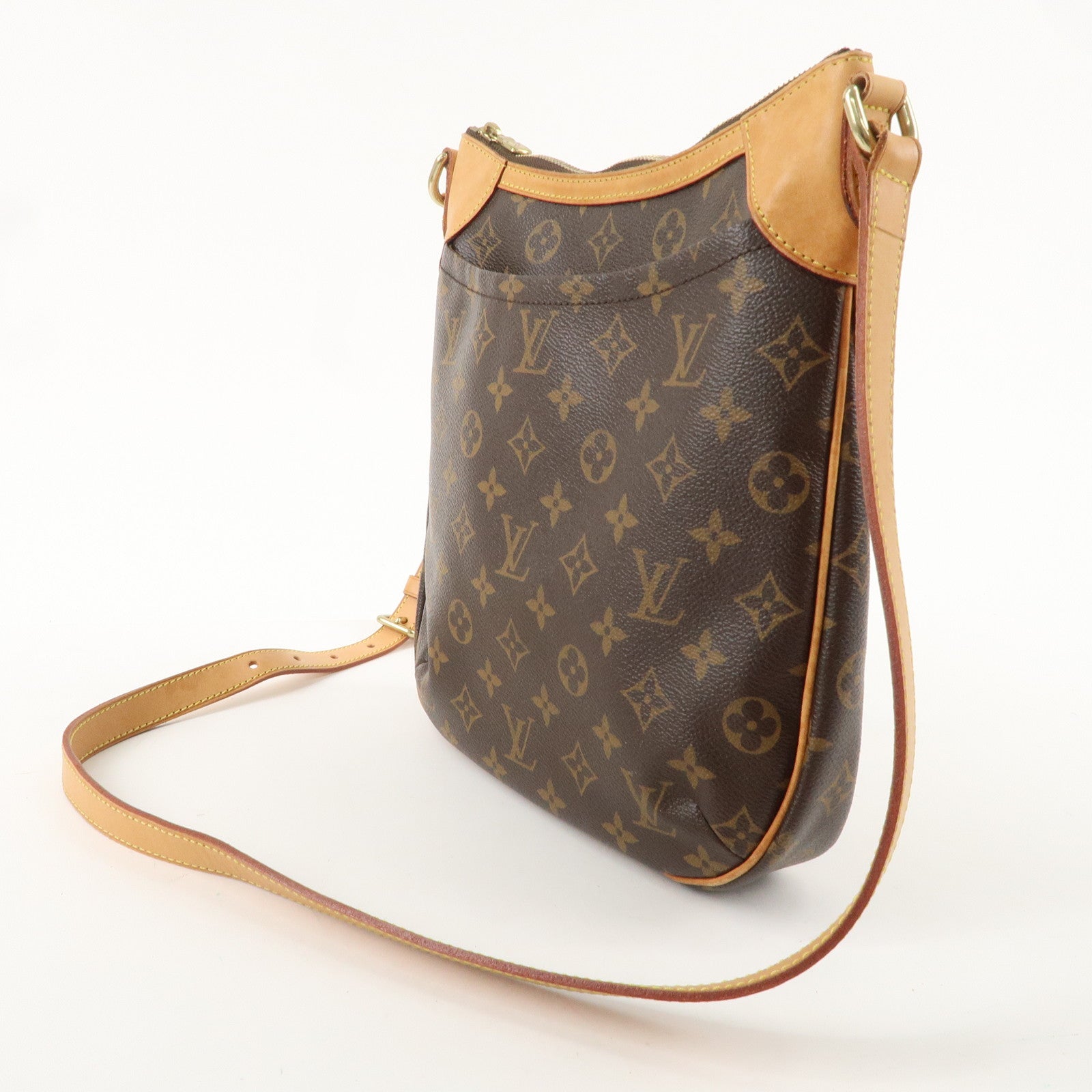 Louis Vuitton Monogram Odeon PM Shoulder Bag Brown M56390