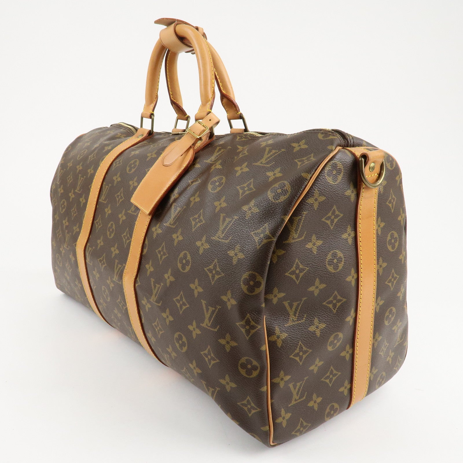 Louis Vuitton Monogram Keep All Bandouliere 50 Boston Bag M41416 Used