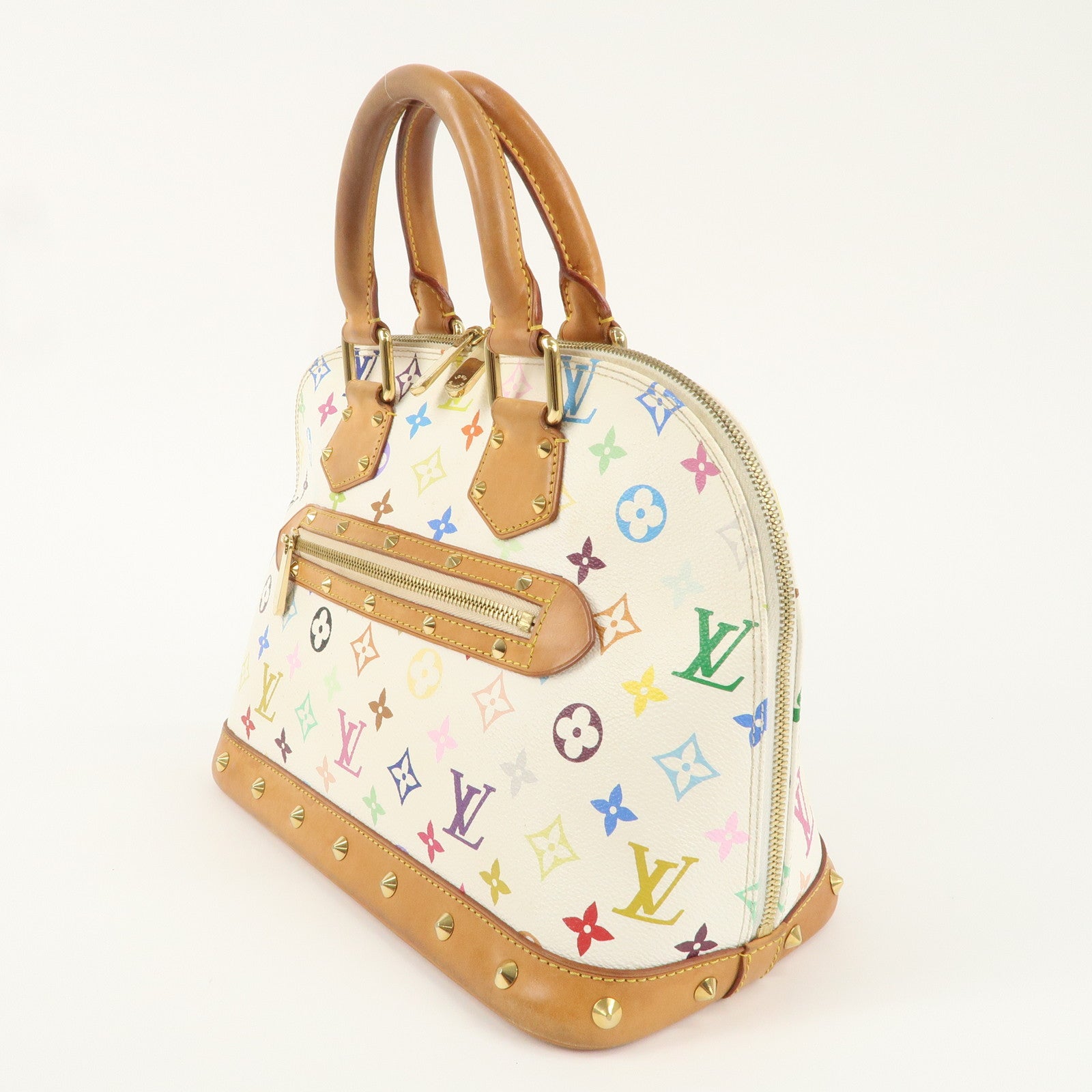 Louis Vuitton Monogram Multi Color Alma PM Hand Bag Blanc M92647