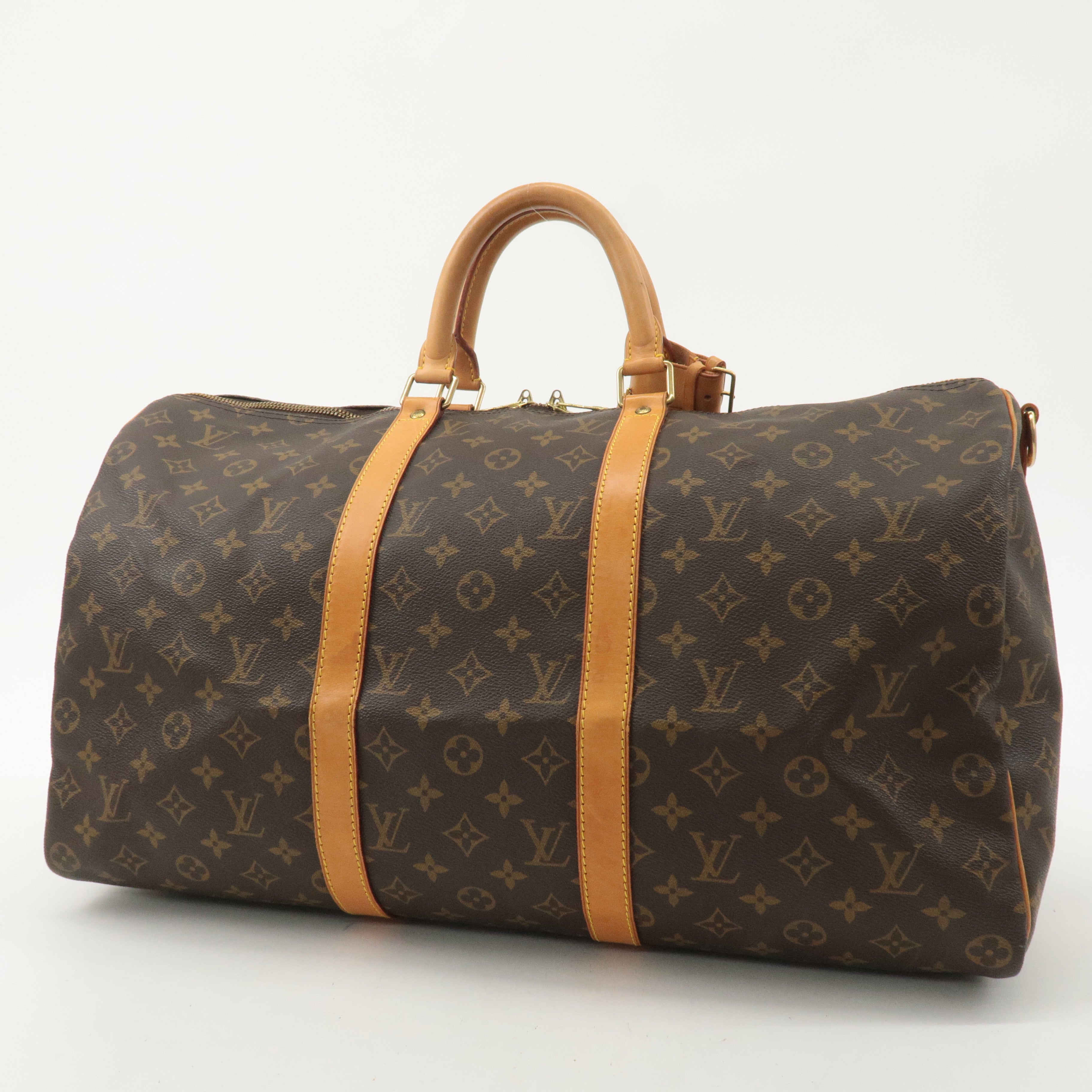 Louis Vuitton Monogram Keep All Bandoulier 50 Boston Bag M41416