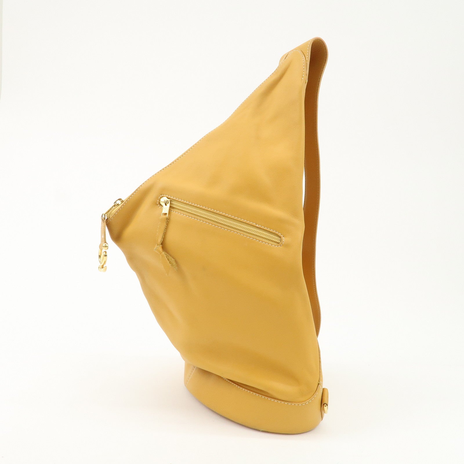 LOEWE Leather Anton Backpack Rucksack Shoulder Bag Yellow