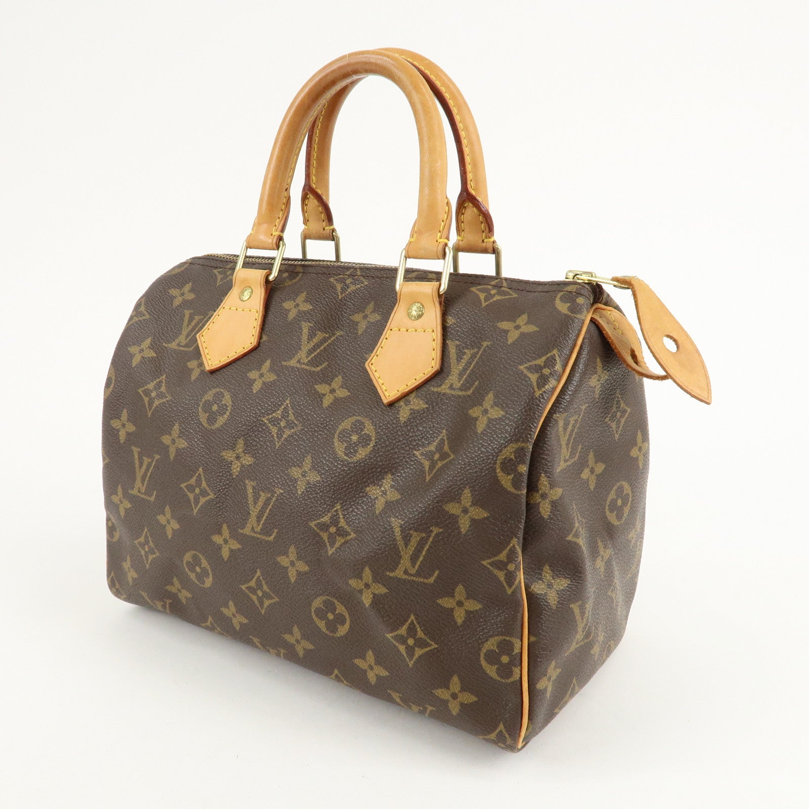 Louis Vuitton Monogram Speedy 25 Hand Bag Boston Bag M41528 Used