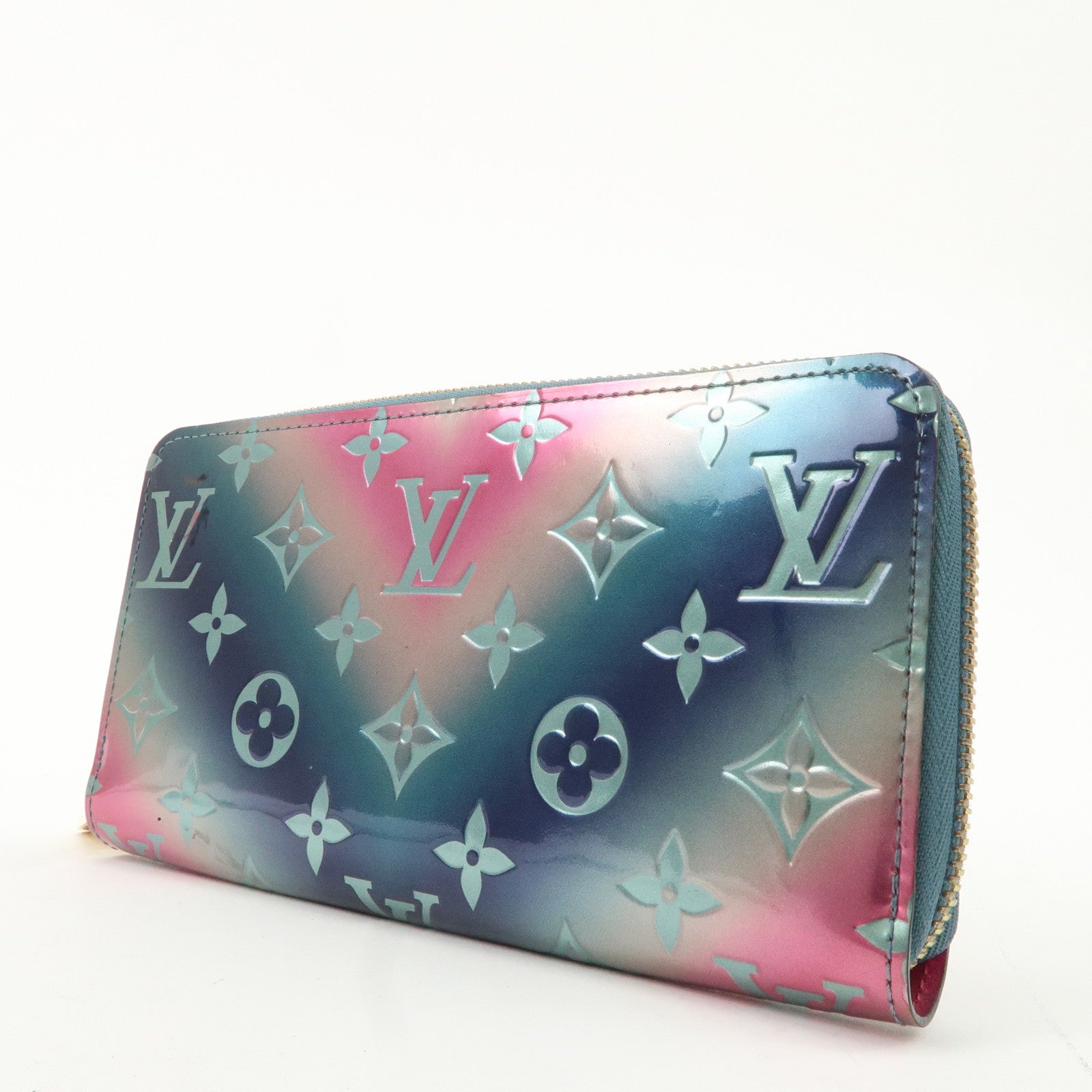 Louis VUitton Monogram Vernis Zippy Wallet  Multicolor M90520Used F/S Used