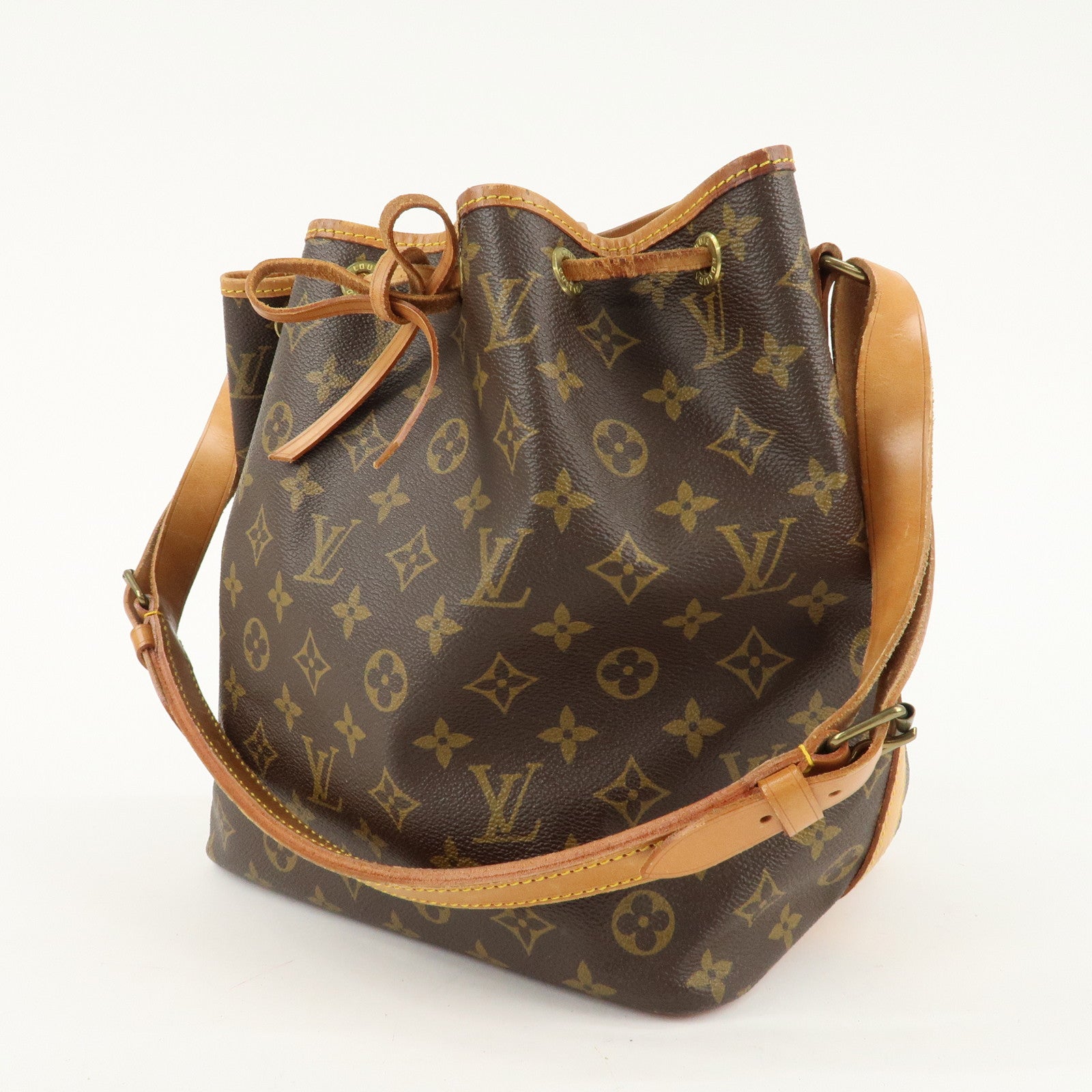 Louis Vuitton Monogram Petit Noe Shoulder Bag Brown M42226 Used