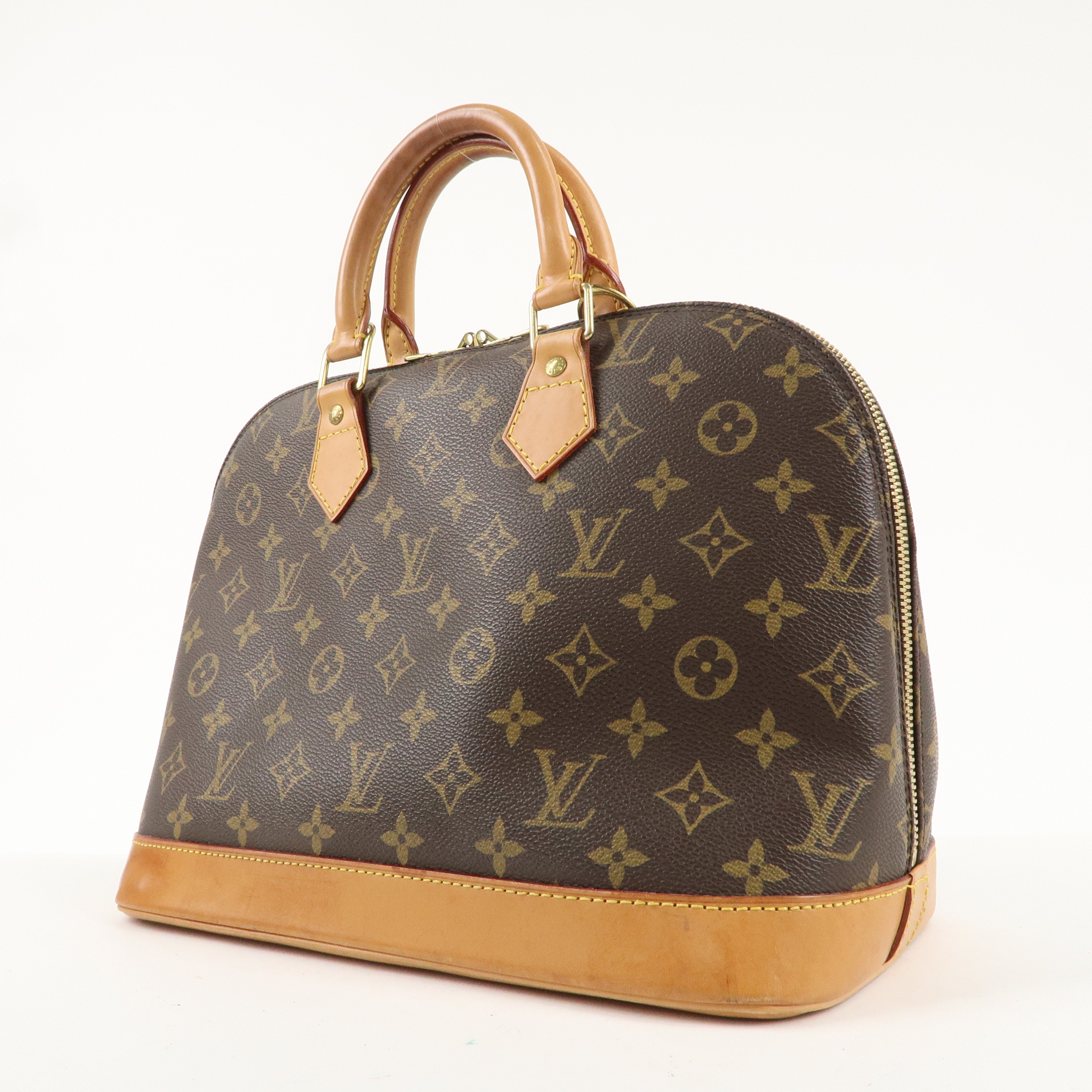 Louis Vuitton Monogram Alma Hand Bag Brown M51130