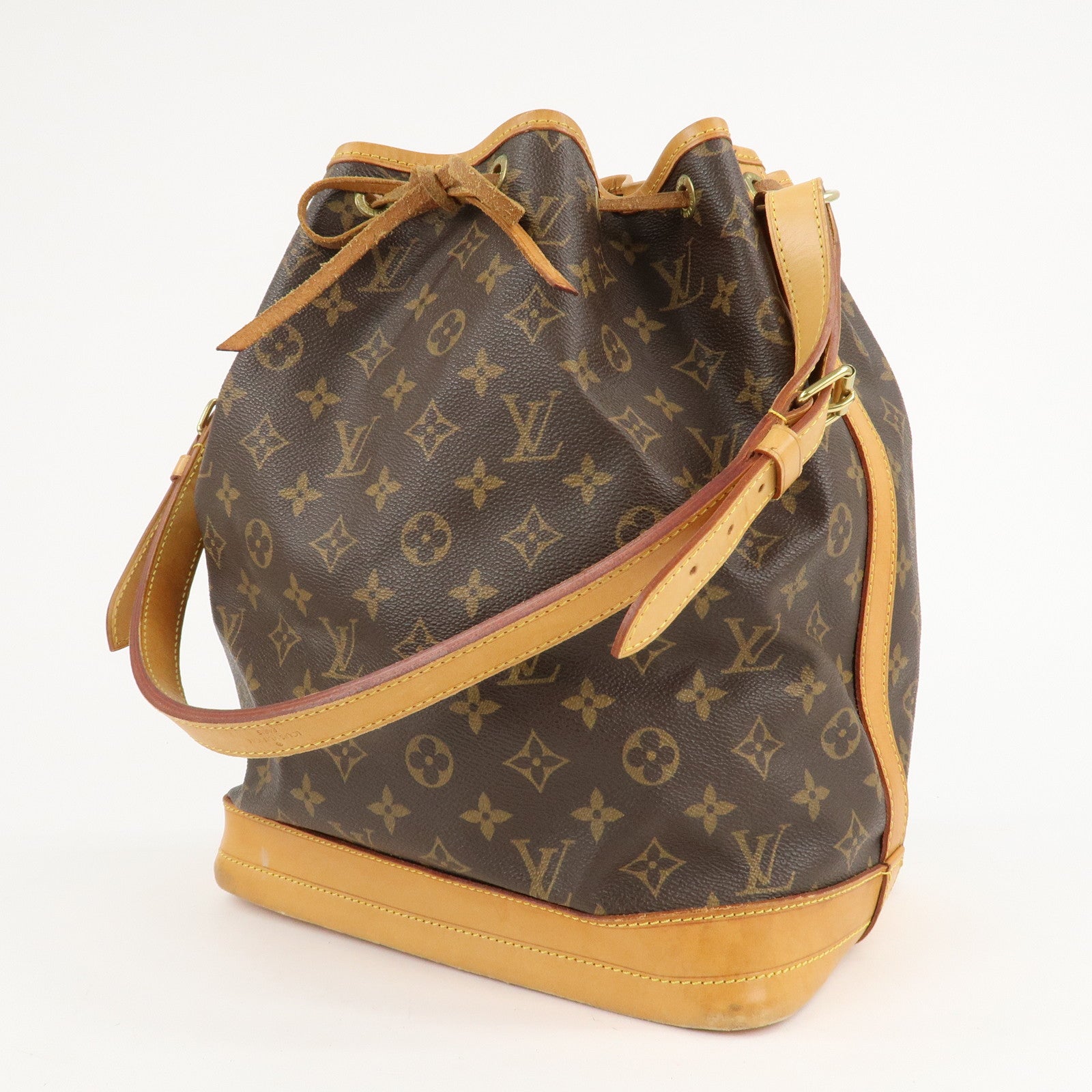 Louis Vuitton Monogram Noe Shoulder Bag Hand Bag Brown M42224 Used