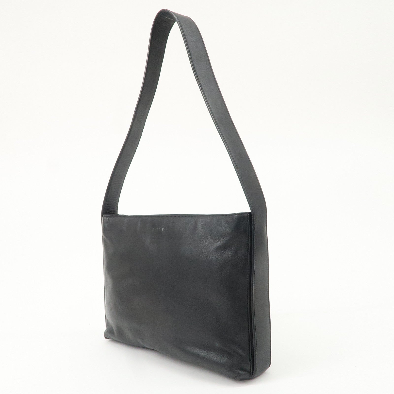 LOEWE Leather Shoulder Bag Black