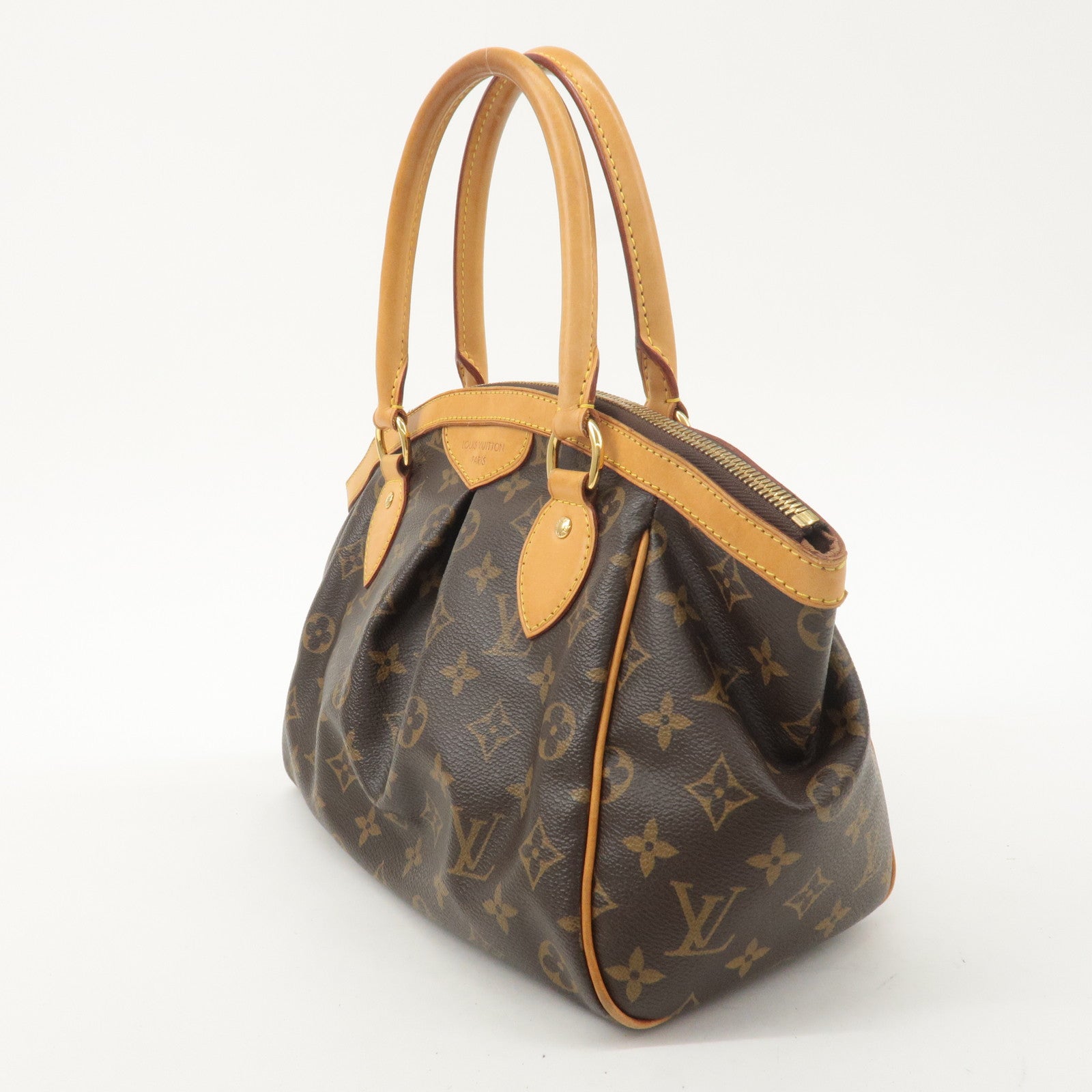 Louis Vuitton Monogram Tivoli PM Hand Bag Brown M40143