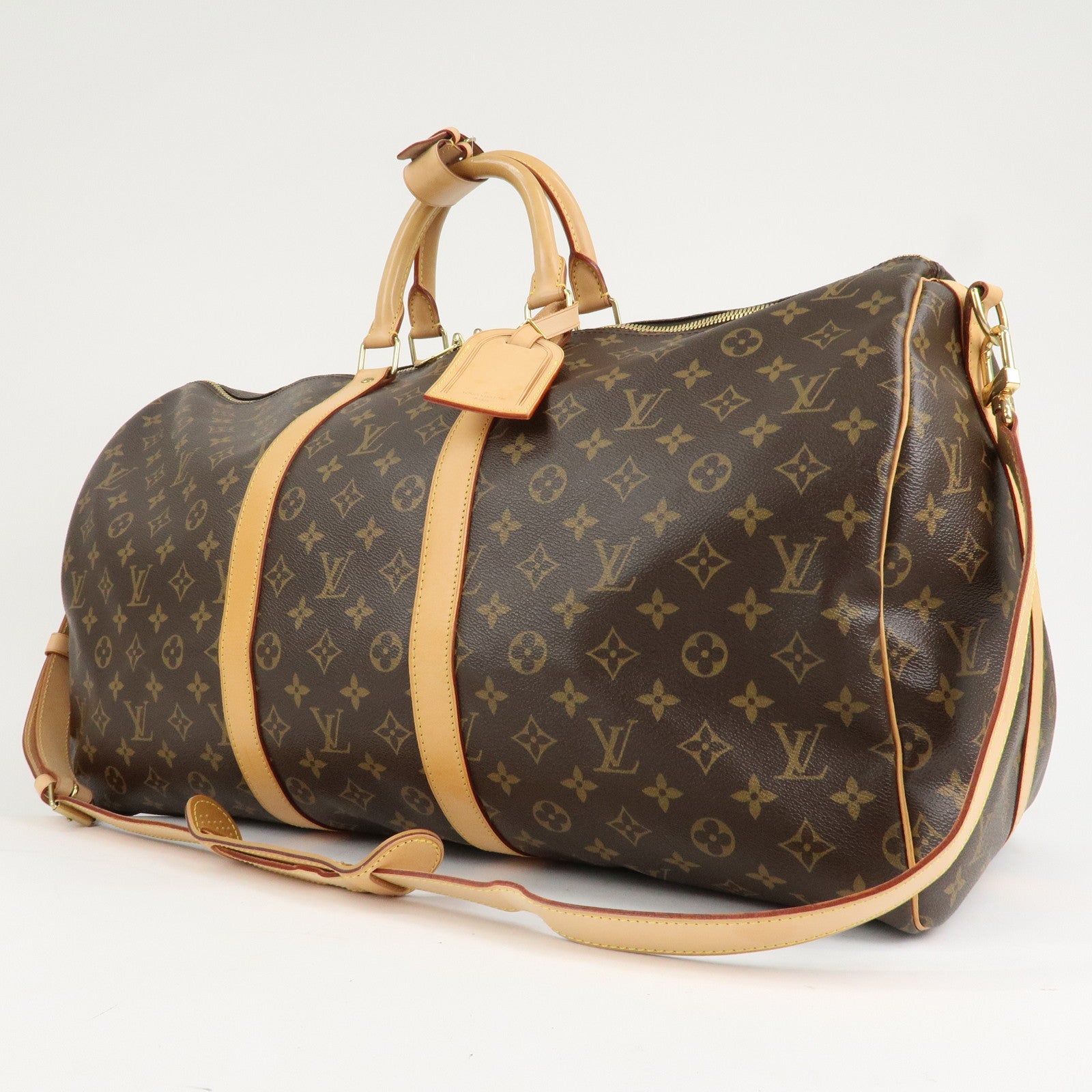 Louis Vuitton Monogram Keep All Bandouliere 55 Boston Bag M41414 Used