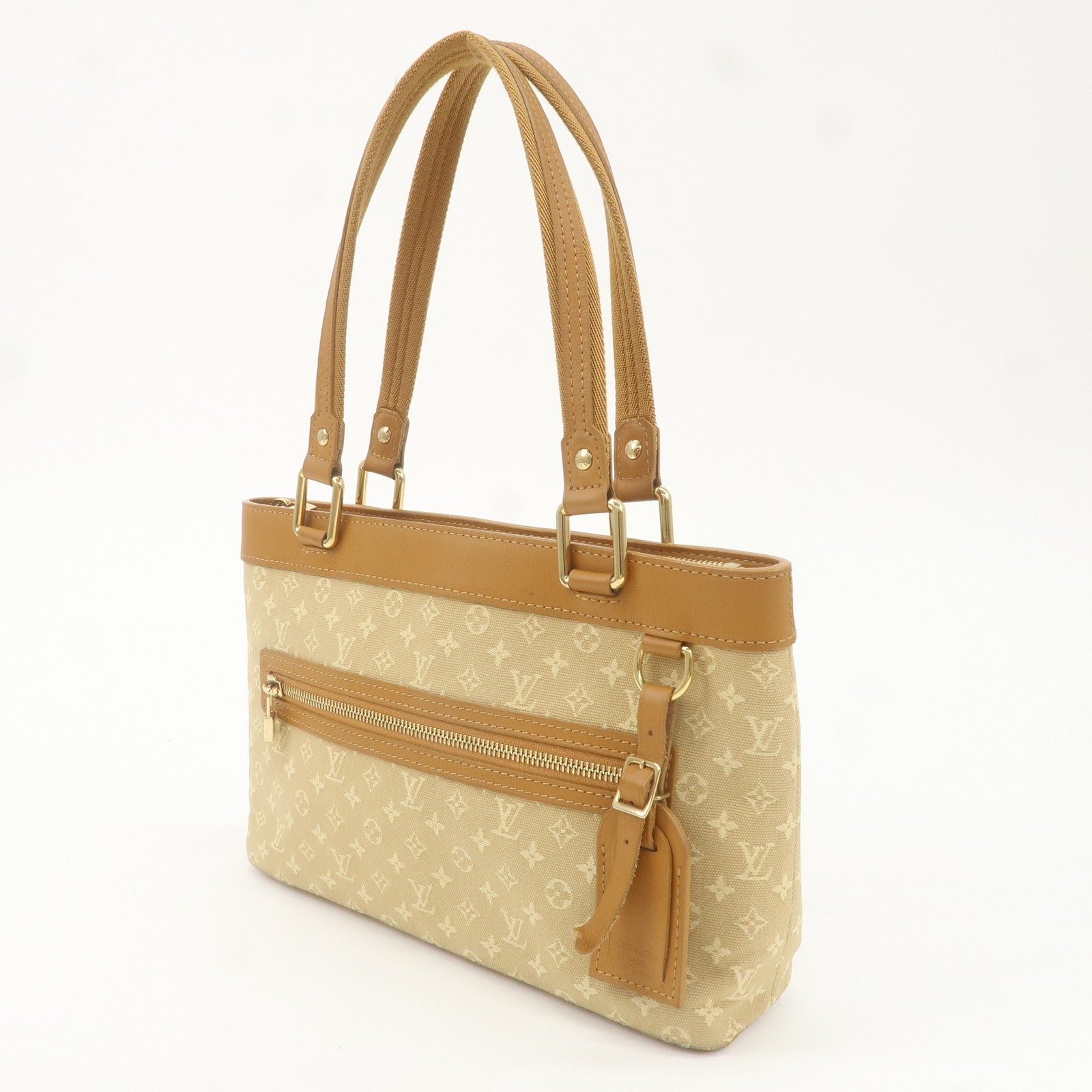 Louis Vuitton Monogram Mini Lucille PM Hand Bag Beige M92684