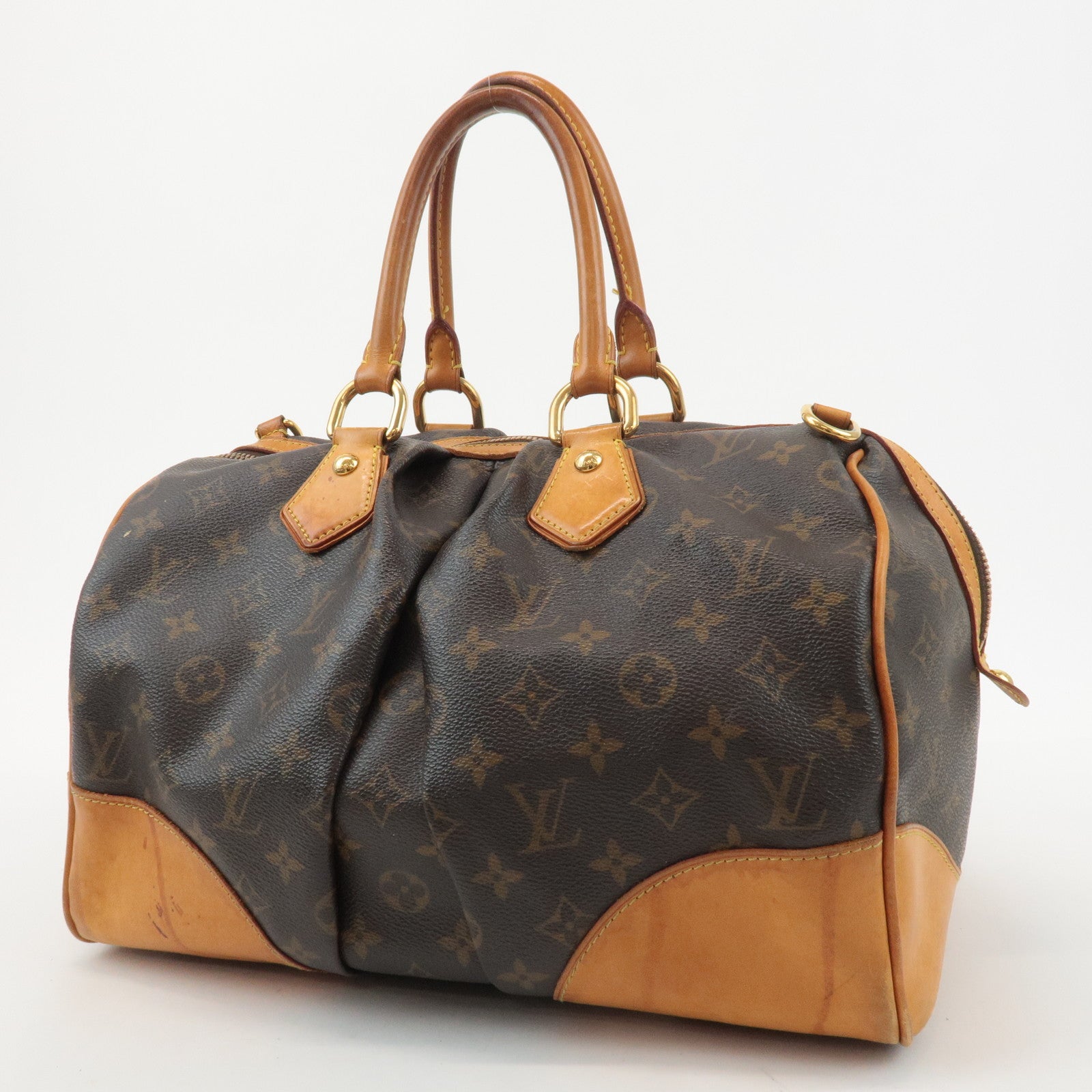 Louis Vuitton Monogram Stephen Hand Bag Boston Bag Shoulder M40118