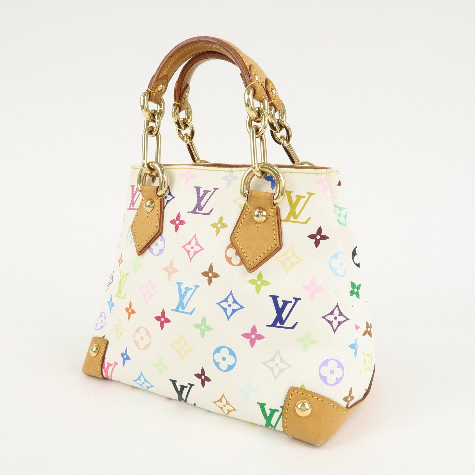 Louis Vuitton Monogram Multicolor Audra Hand Bag Blanc M40047