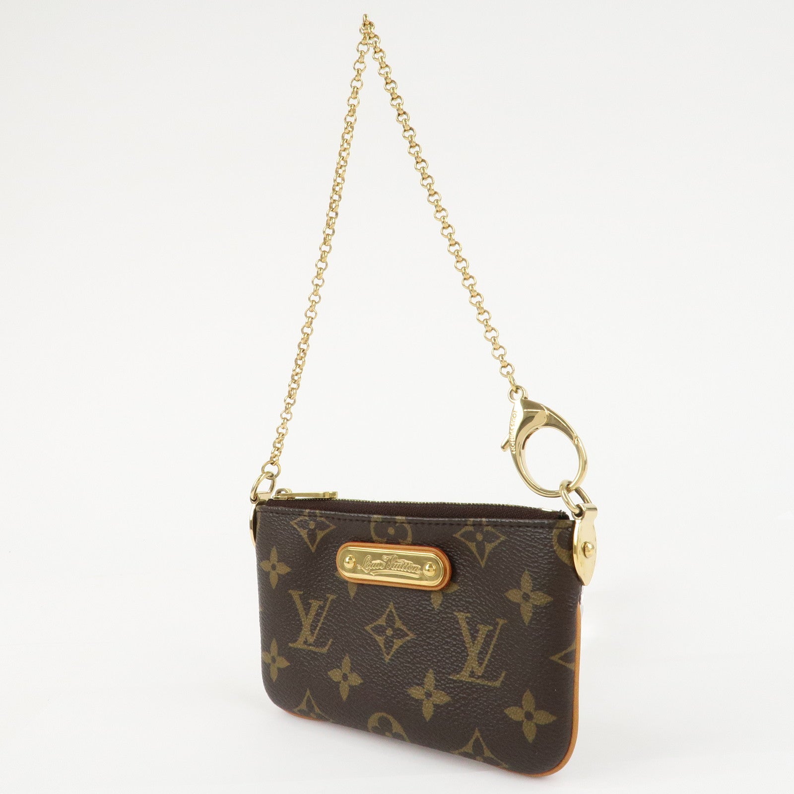 Louis Vuitton Monogram Pochette Milla PM Mini Pouch M60095