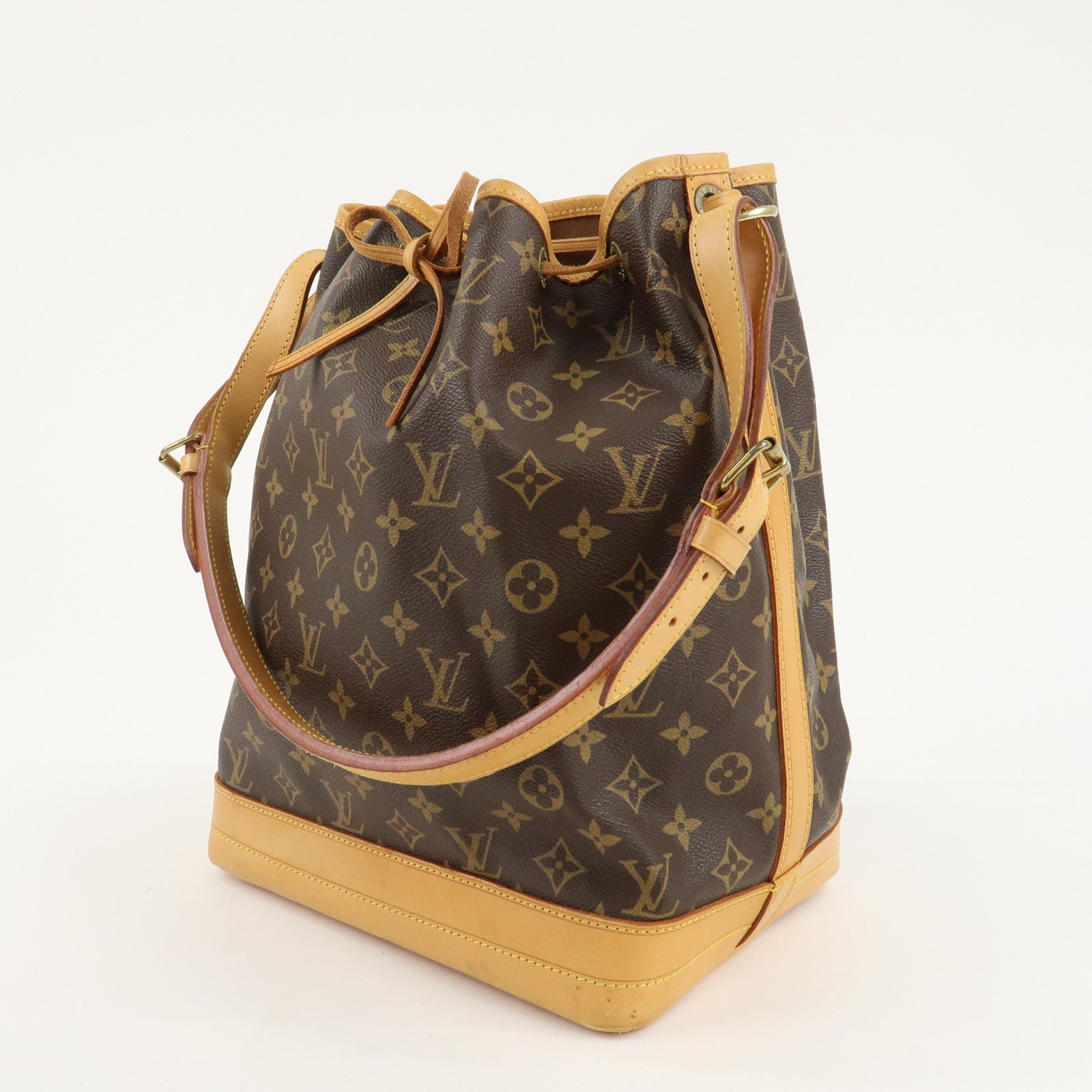 Louis Vuitton Monogram Noe Shoulder Bag Hand Bag Brown M42224 Used