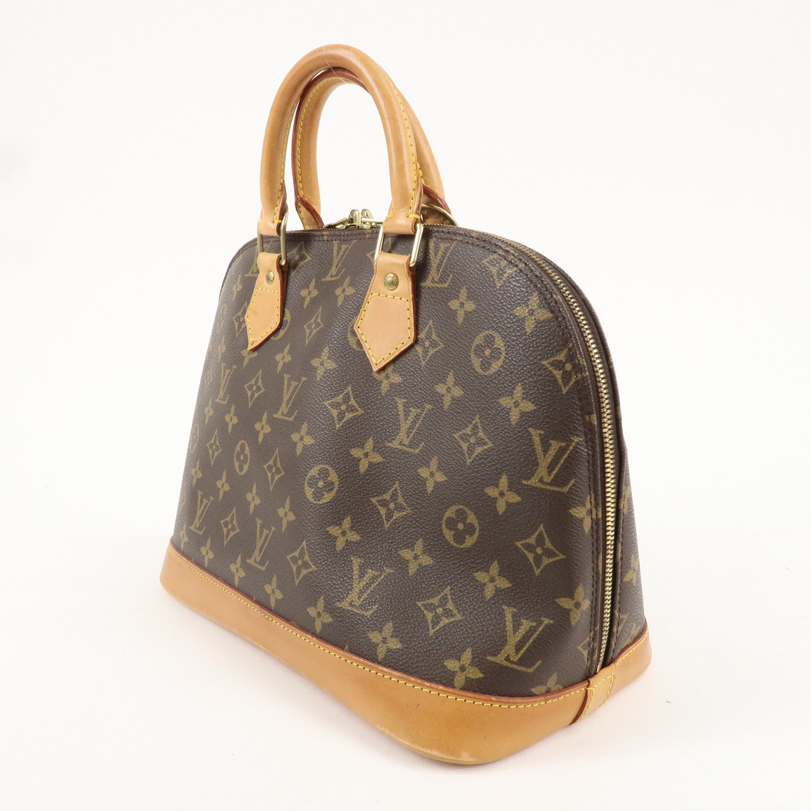 Louis Vuitton Monogram Alma Hand Bag Brown M51130