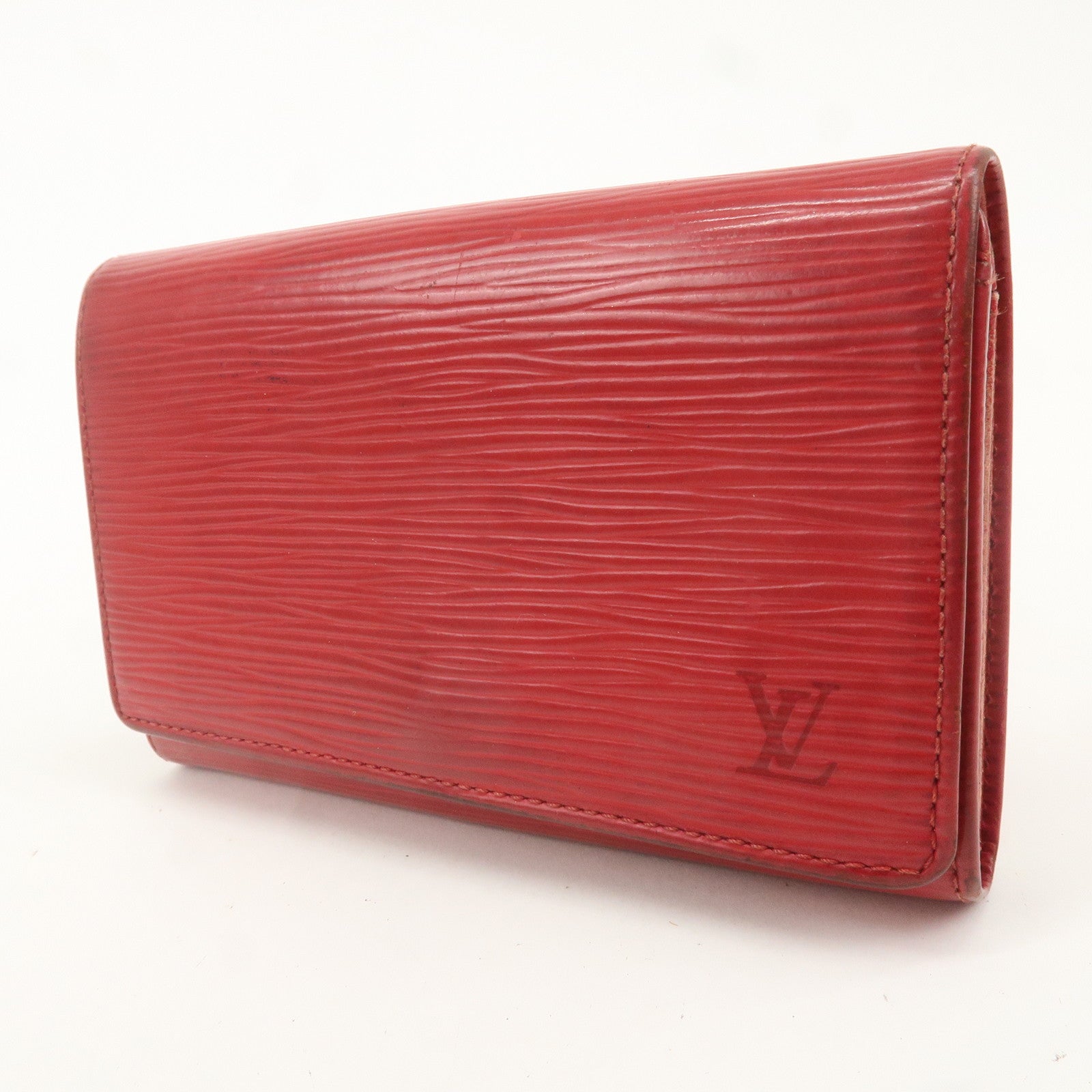 Louis Vuitton Set of 2 Epi Leather Wallet Red Green M63507 M63484