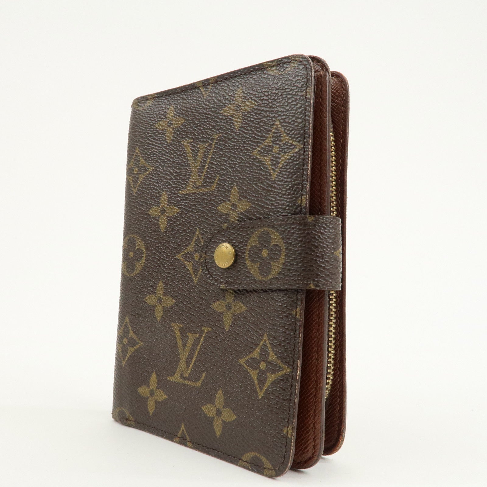 Louis Vuitton Monogram Porte Papier Zip Bi-fold Wallet M61207 Used