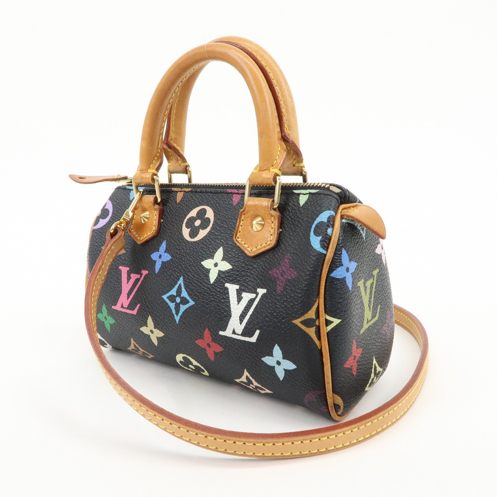 Louis Vuitton Monogram Multicolor Mini Speedy J00145 M92644 Used