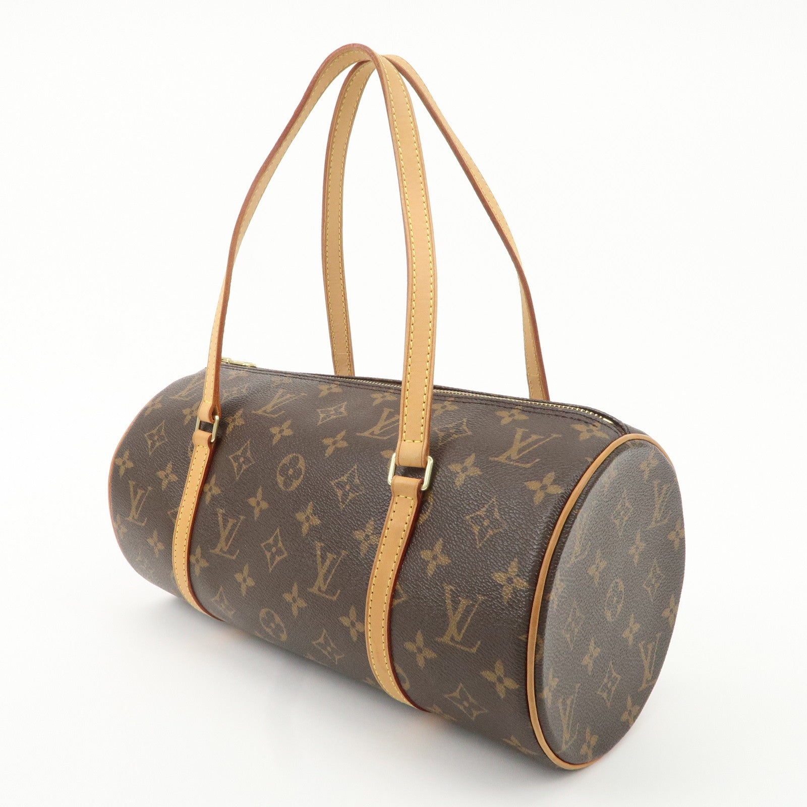 Louis Vuitton Monogram Papillon 30 Hand Bag Brown M51385 Used