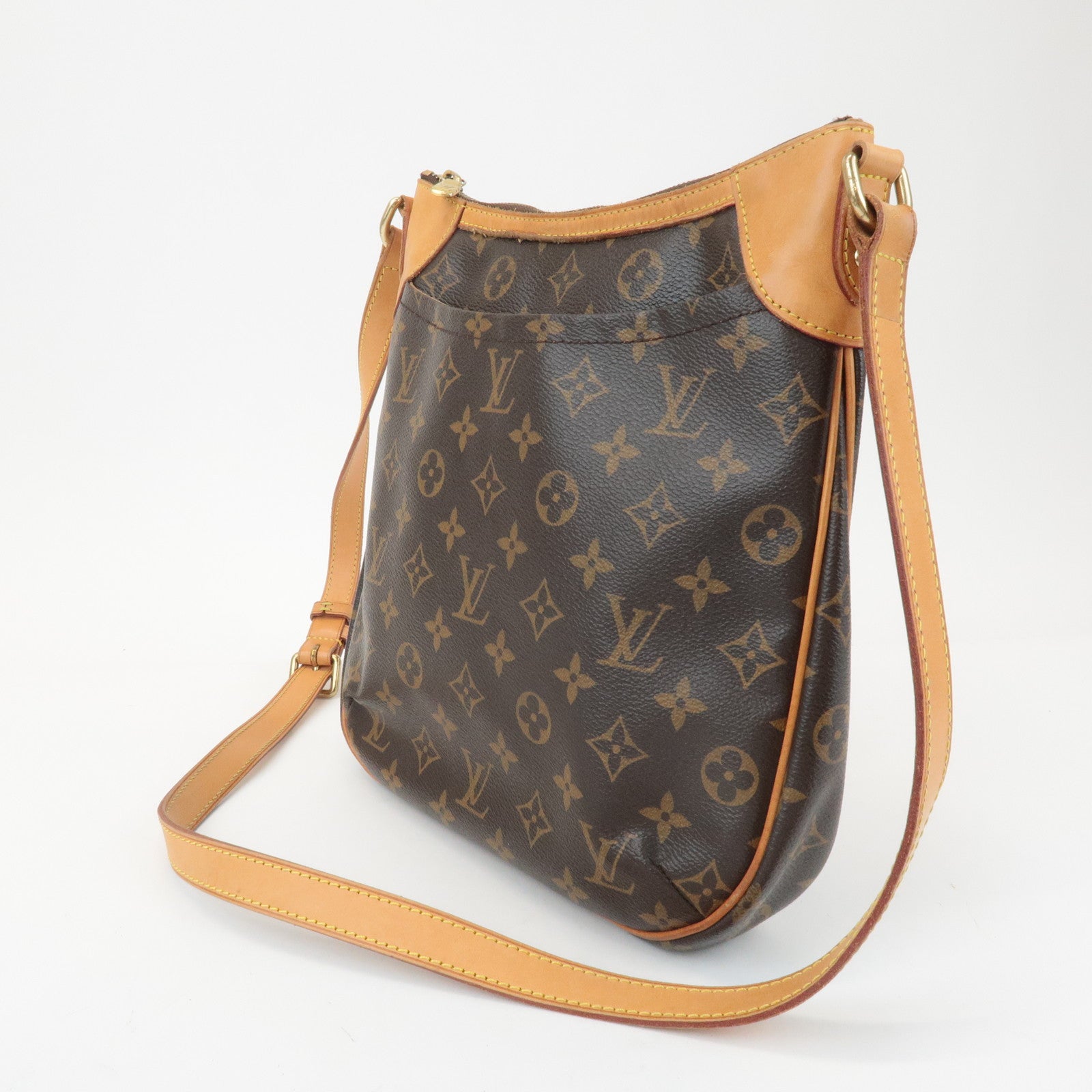 Louis Vuitton Monogram Odeon PM Shoulder Bag Brown M56390 Used