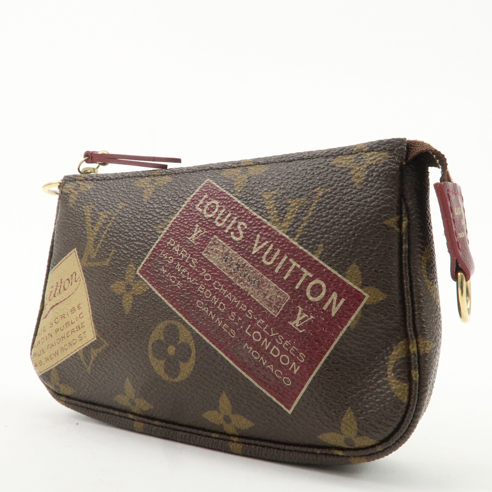 Louis Vuitton Monogram Label Collection Mini Pochette Accessoires Used