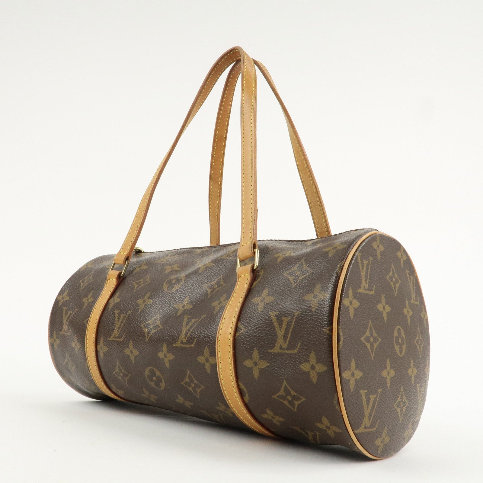 Louis Vuitton Monogram Papillon 30 Hand Bag Brown M51385 Used