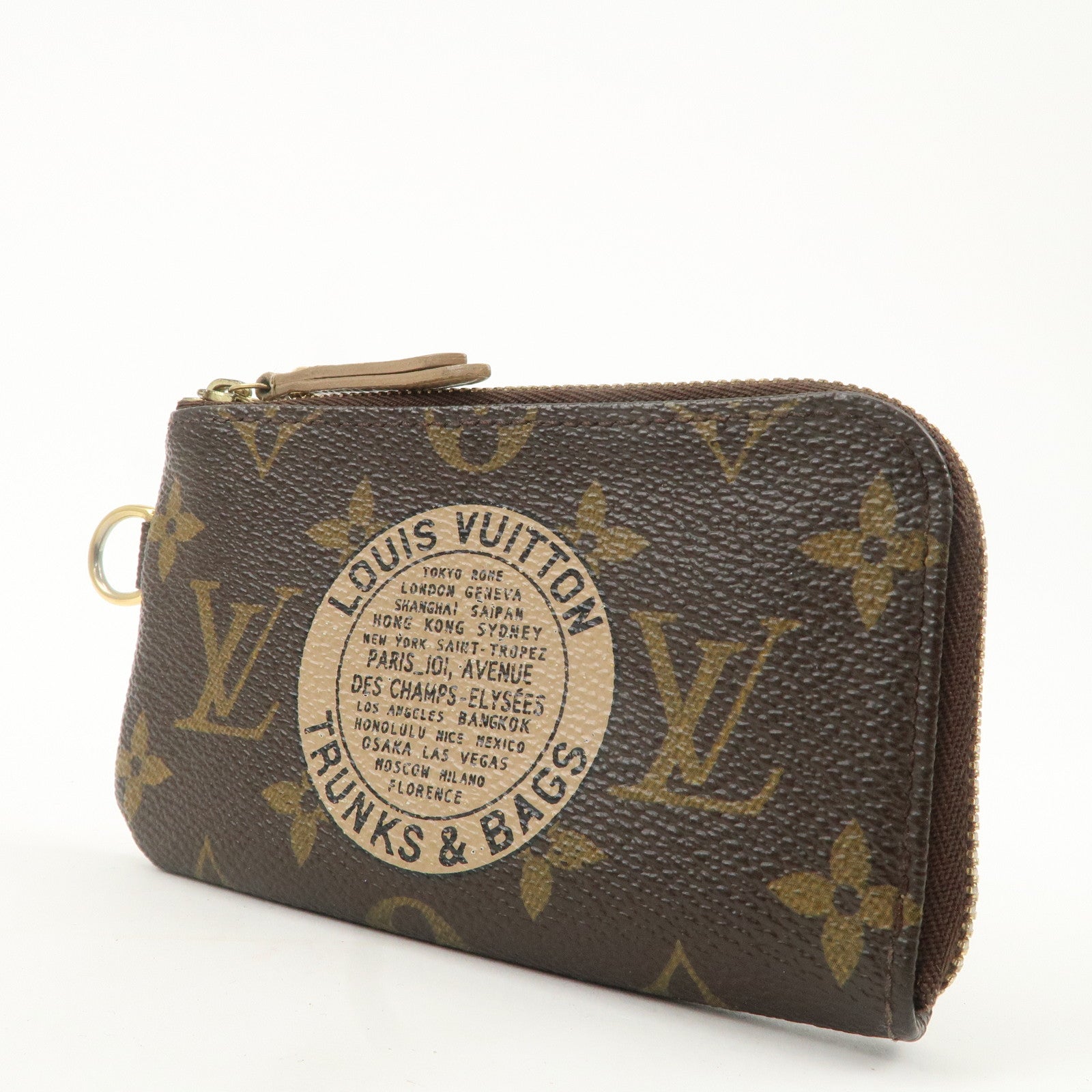 Louis Vuitton Monogram T&B Pochette Cles Complice Coin Case N58025 Used