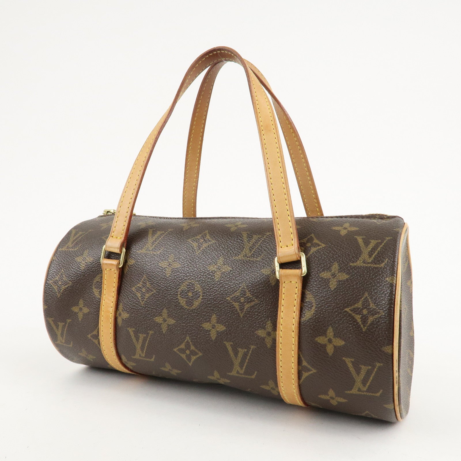 Louis Vuitton Monogram Papillon 26 Hand Bag Brown M51386 Used