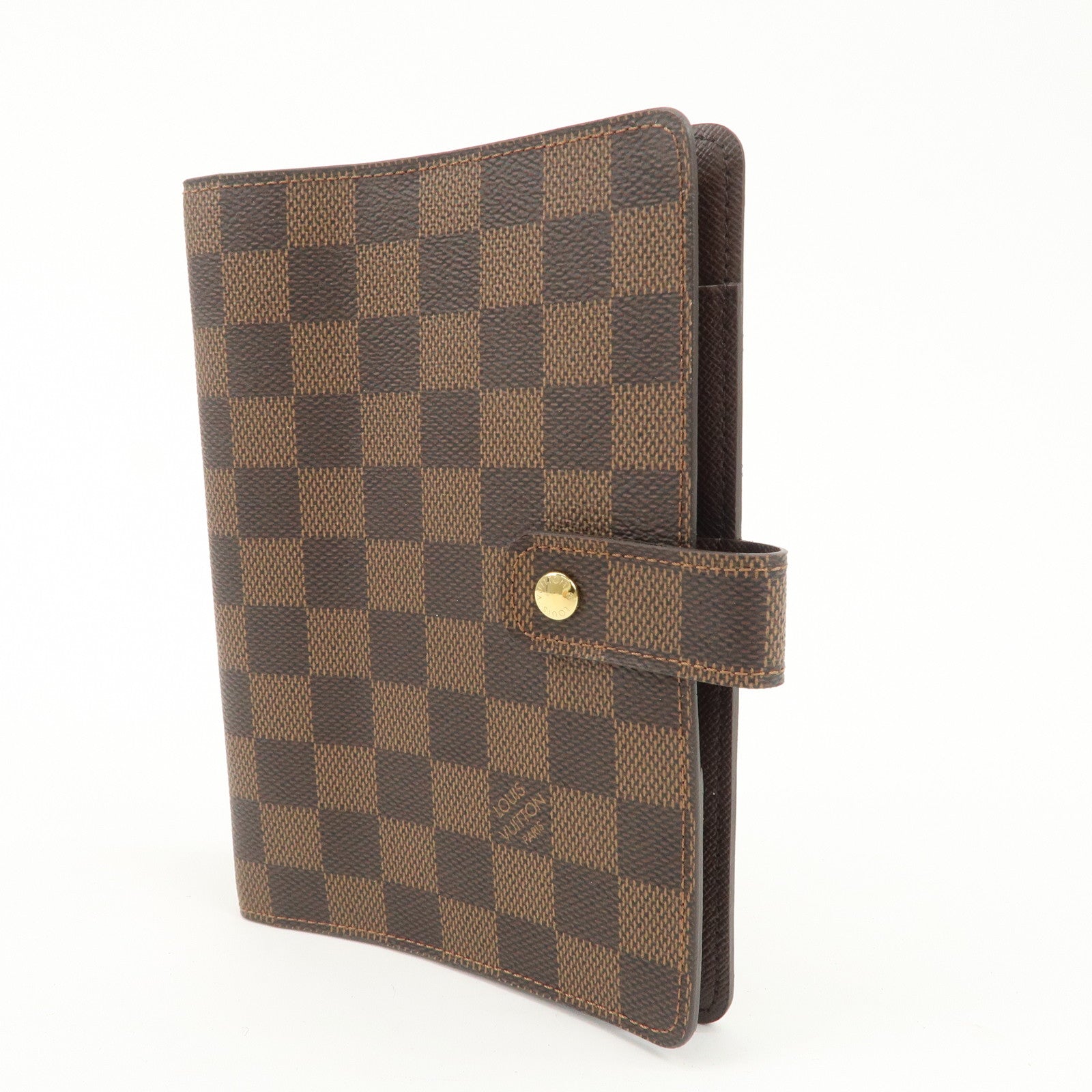 Louis Vuitton Damier Agenda MM Planner Cover Brown R20701 Used