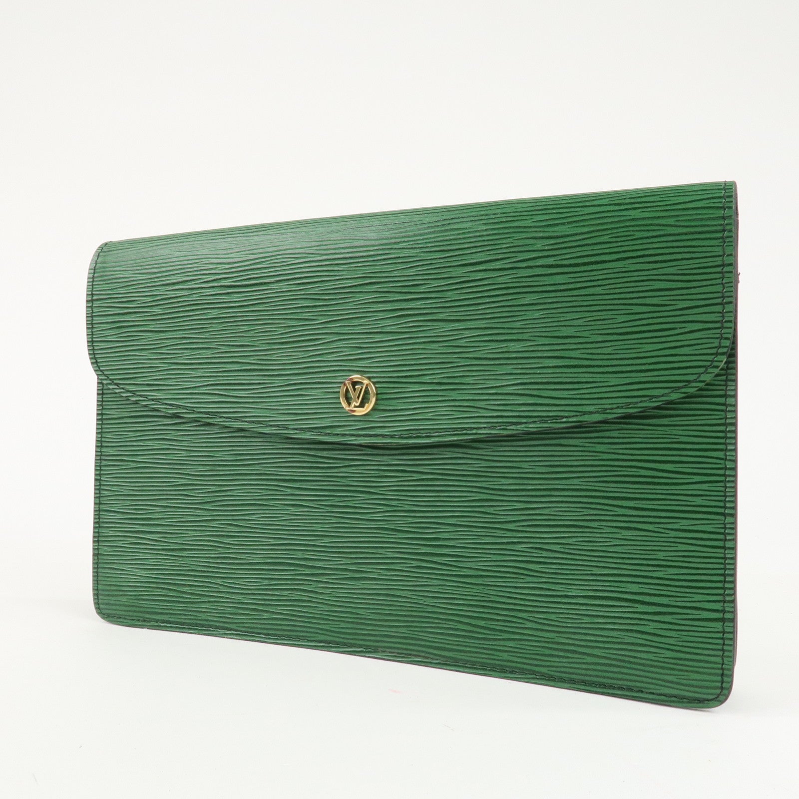 Louis Vuitton Epi Montaigne 27 Clutch Bag Borneo Green M52654