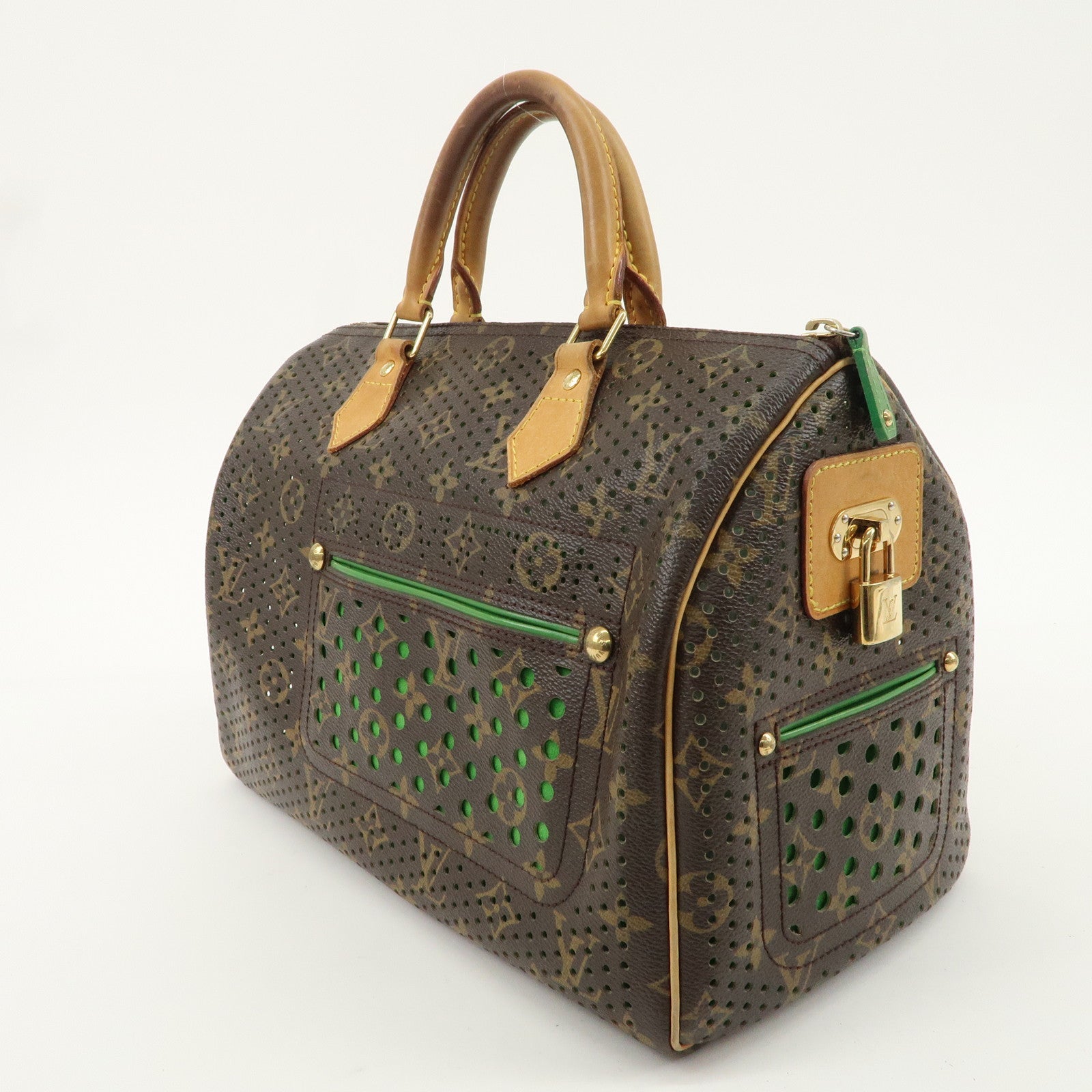 Louis Vuitton Monogram Perfo Speedy 30 Boston Bag M95181