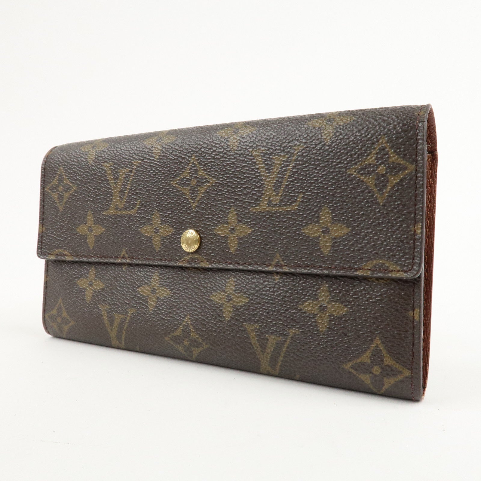 Louis Vuitton Monogram Porte Monnaie Credit Brown M61726 Used