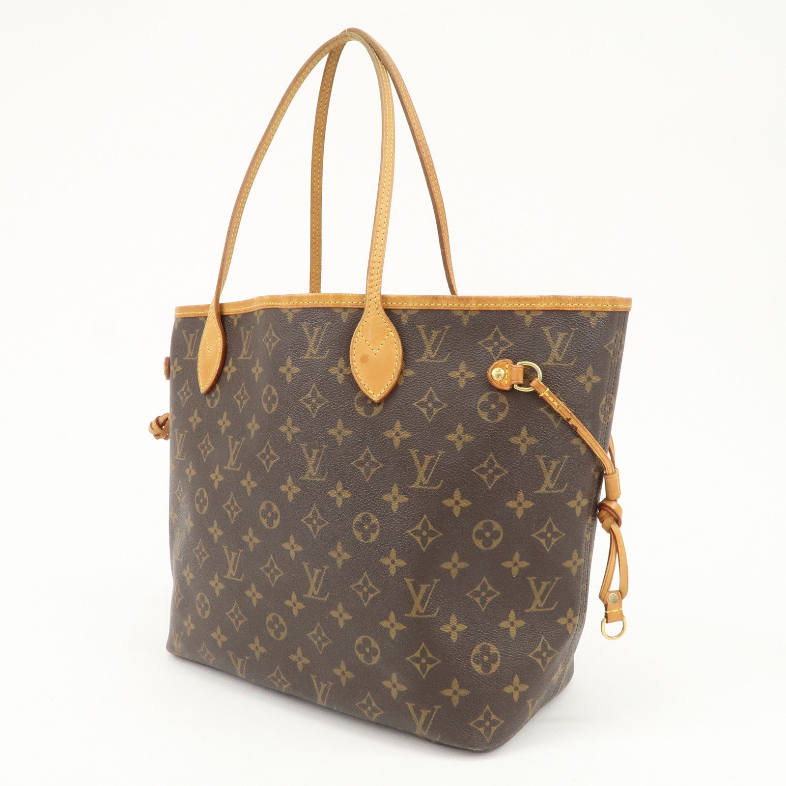 Louis Vuitton Monogram Neverfull MM Tote Bag Brown M40156 Used