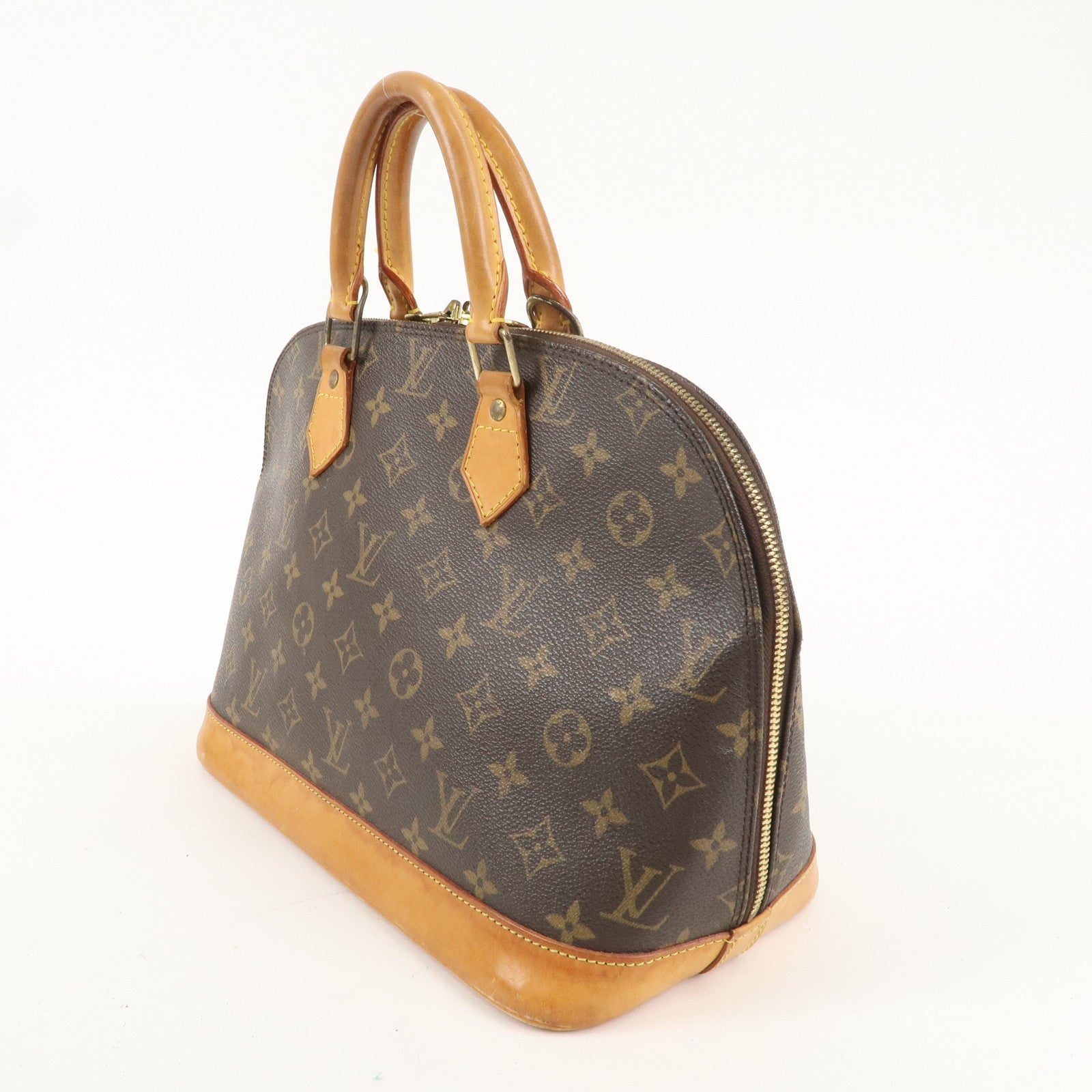 Louis Vuitton Monogram Alma Hand Bag Brown M51130