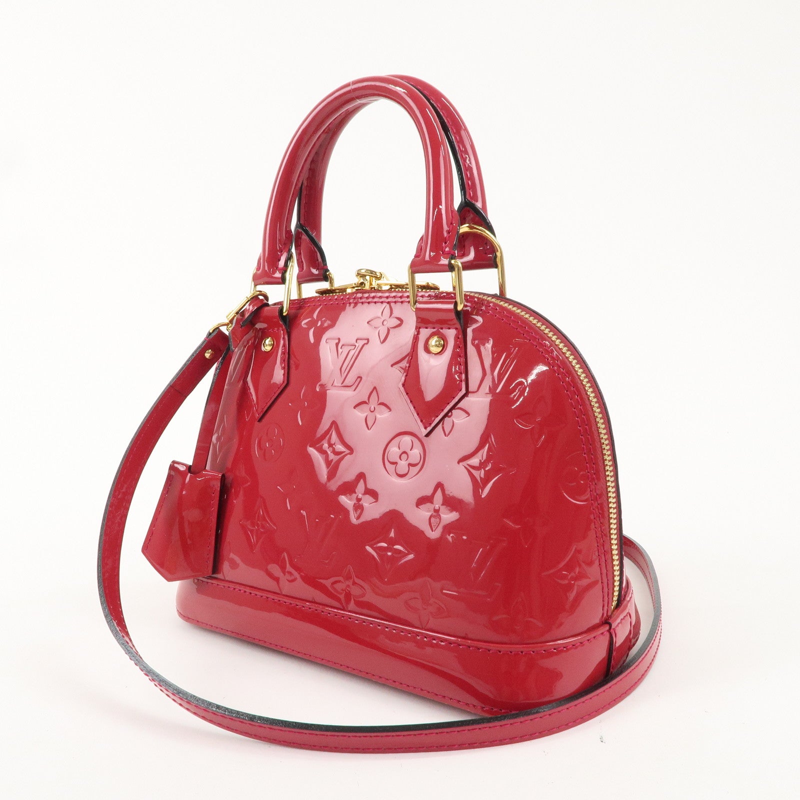 Louis Vuitton Monogram Vernis Alma BB 2Way Bag Rose Indien M91771